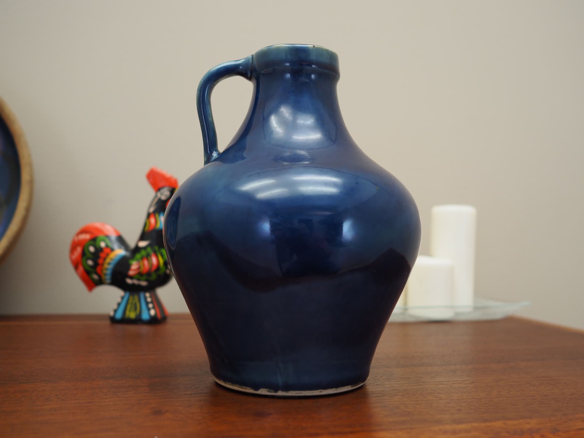 Jug, blue ceramics, Germany, 1970s - 63463