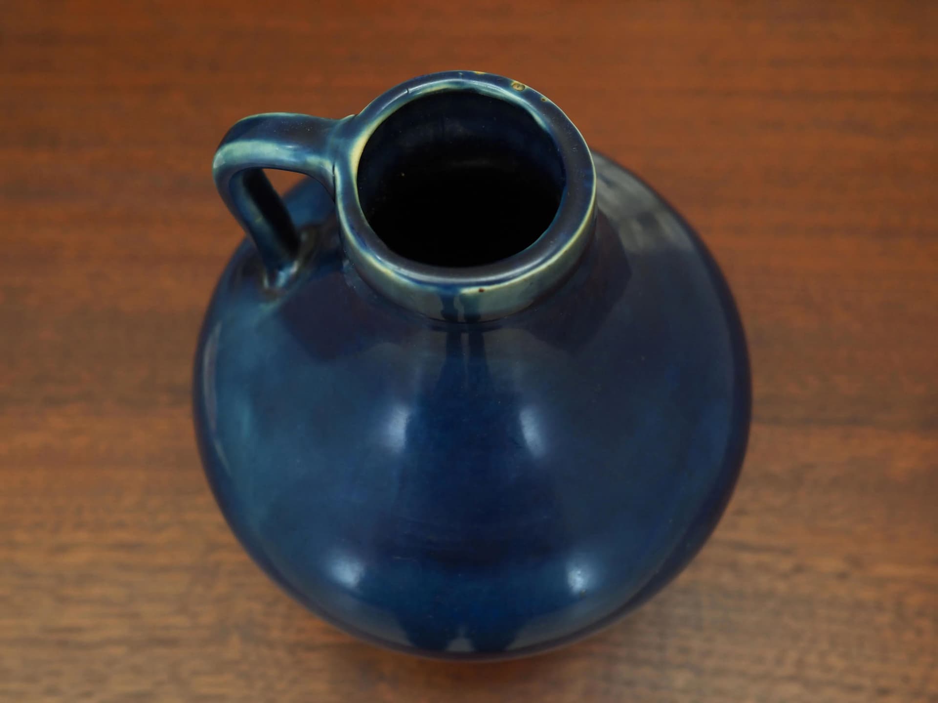 Jug, blue ceramics, Germany, 1970s - 35074