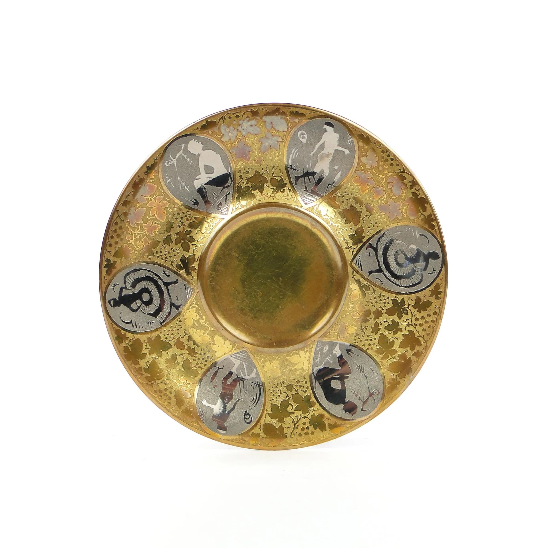 Mocha Cup Art Deco, golden porcelain, Schlaggenwald, Czechoslovakia, 1920s - 35387