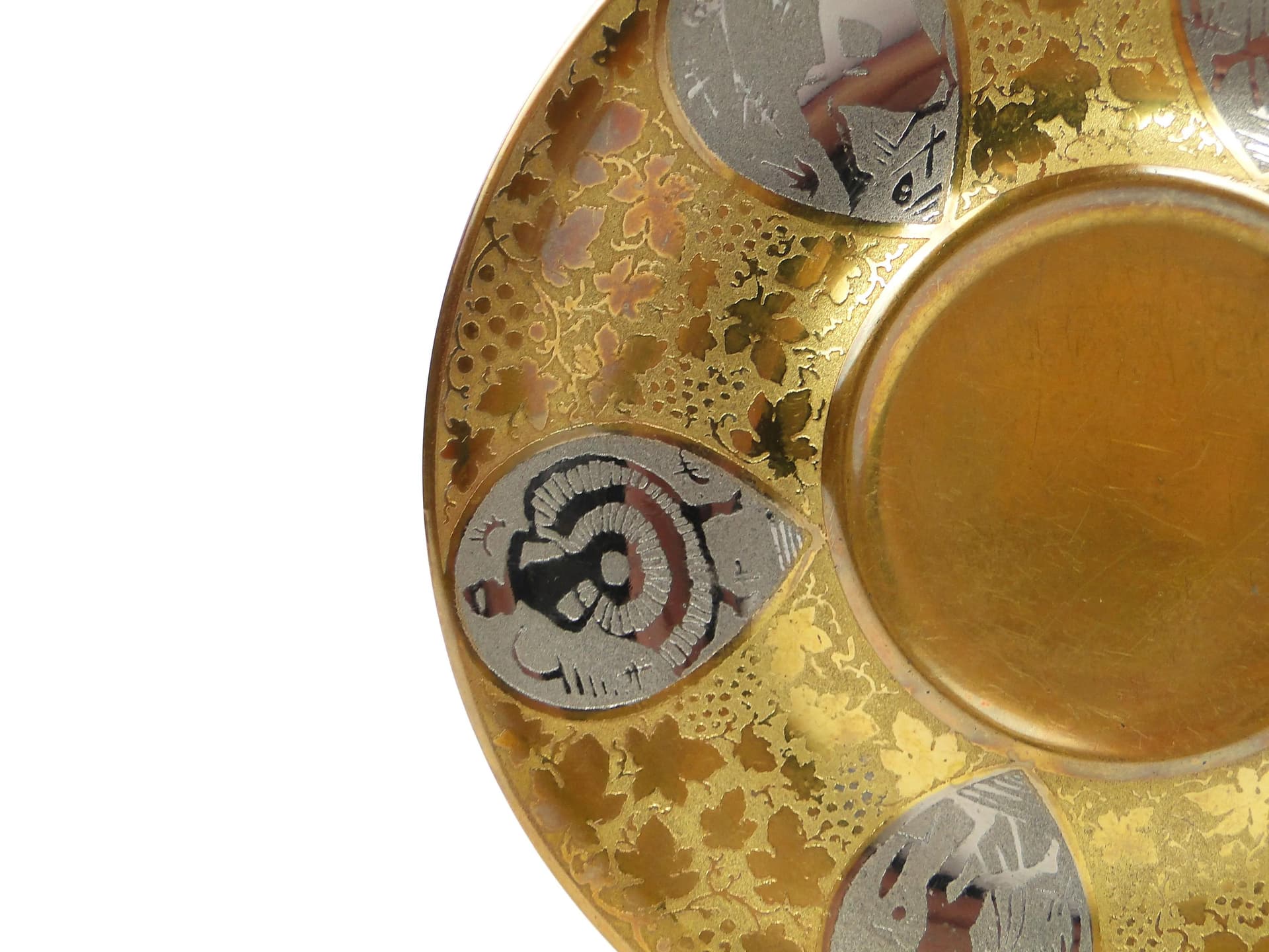 Mocha Cup Art Deco, golden porcelain, Schlaggenwald, Czechoslovakia, 1920s - 35388