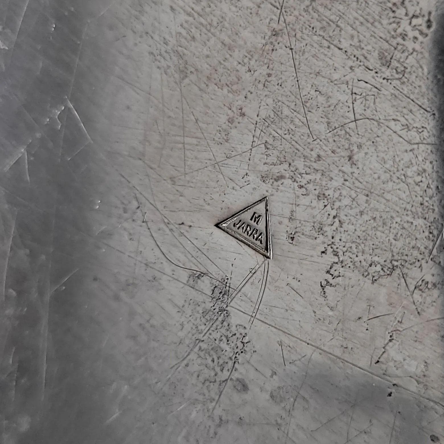 Taca serwisowa, srebrny mosiądz, posrebrzany, Marcin Jarra, Polska, XIX w. - 35335