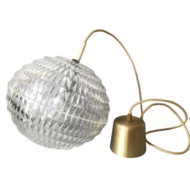 Transparent Acrylic Pendant Lamp, by A. F. Gangkofner for Erco, Germany, 1970s - DIMENSION