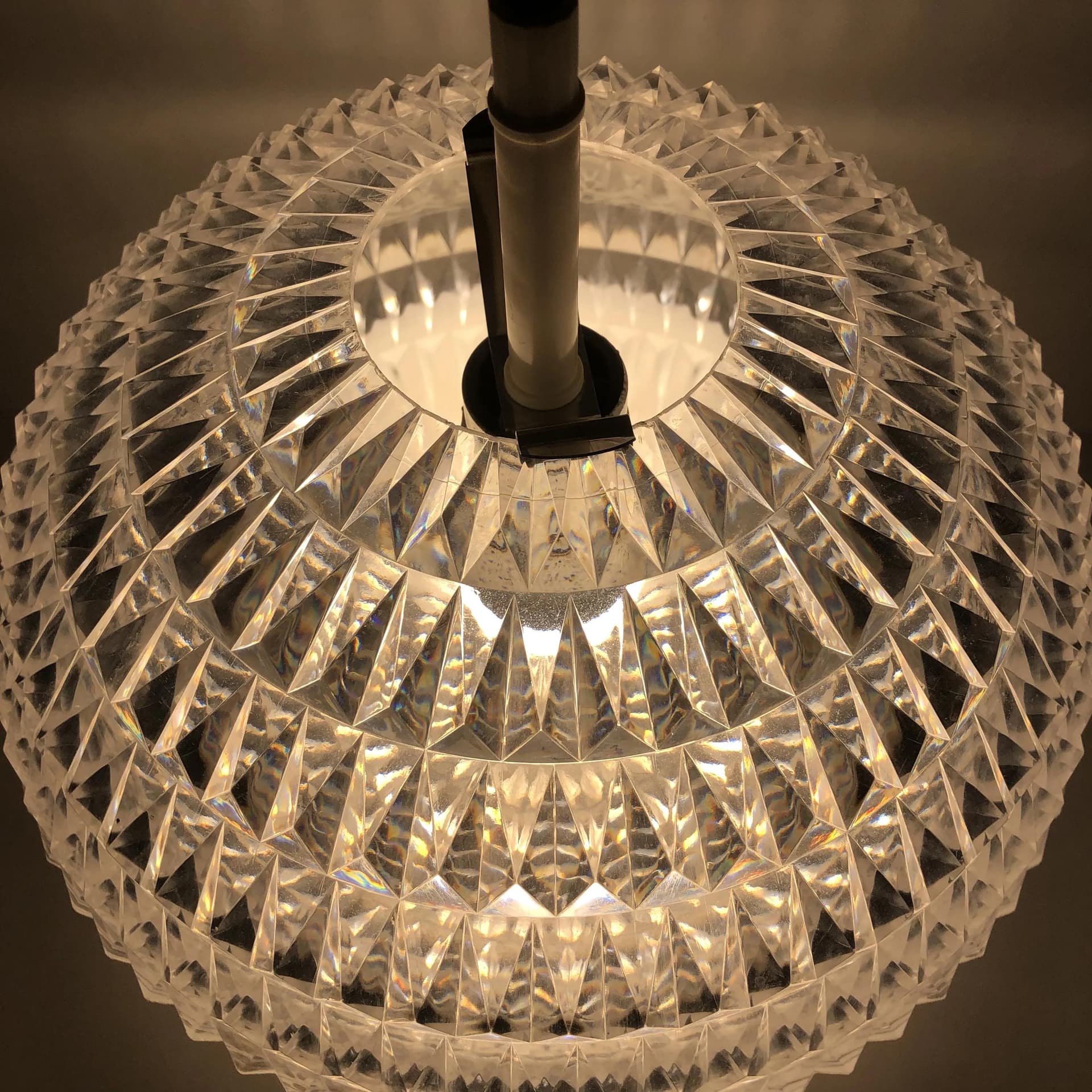 Transparent Acrylic Pendant Lamp, by A. F. Gangkofner for Erco, Germany, 1970s - 35297