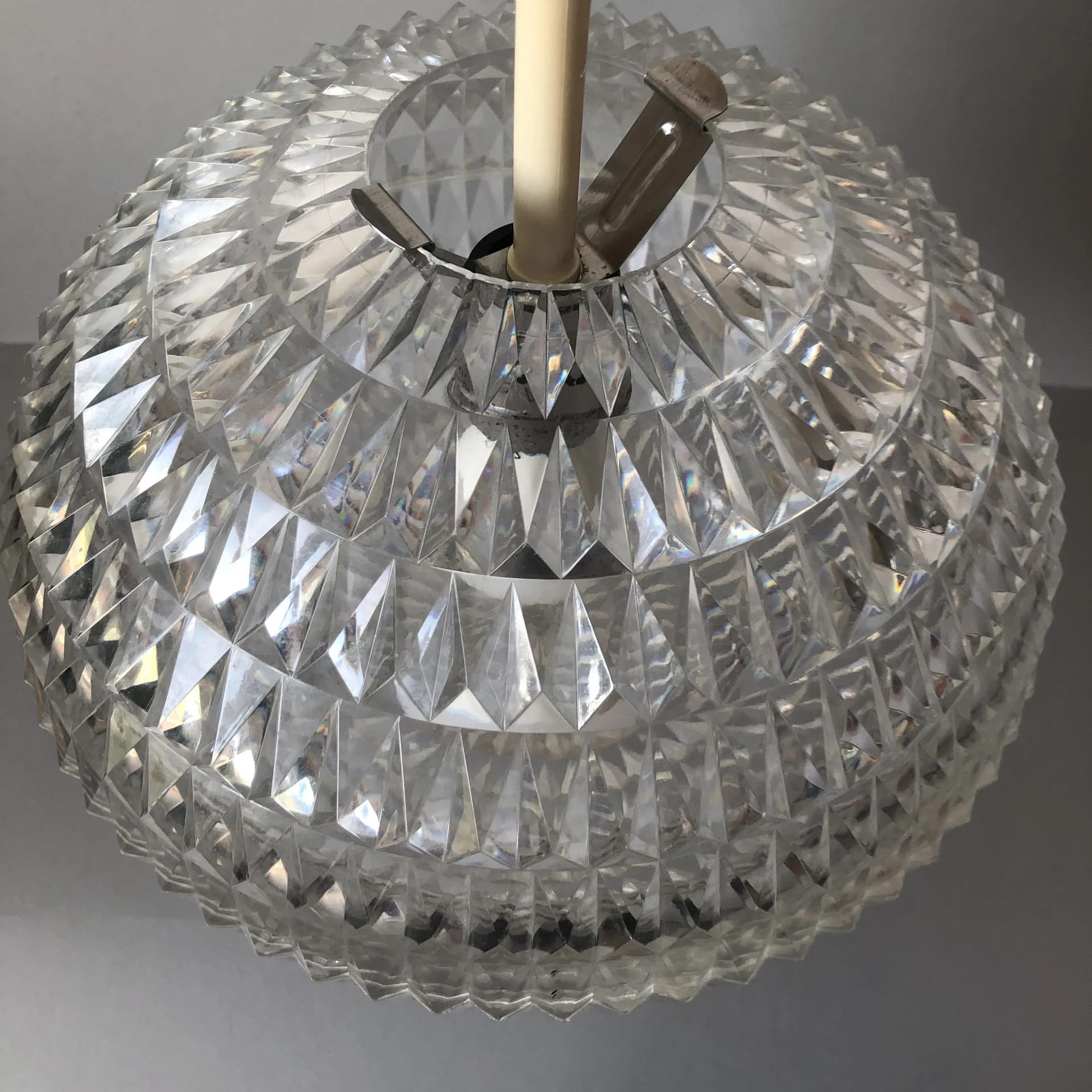 Transparent Acrylic Pendant Lamp, by A. F. Gangkofner for Erco, Germany, 1970s - 35290