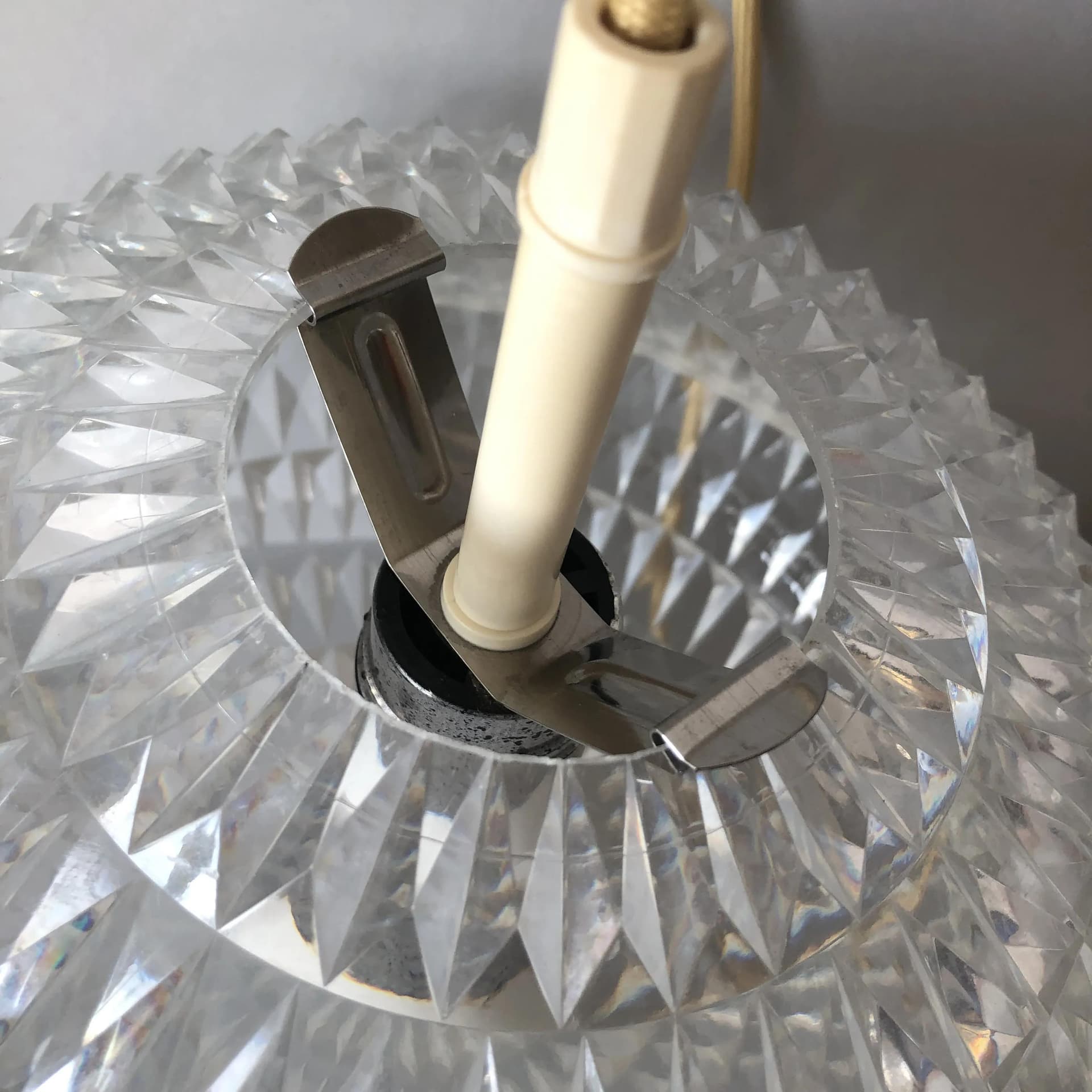 Transparent Acrylic Pendant Lamp, by A. F. Gangkofner for Erco, Germany, 1970s - 35291