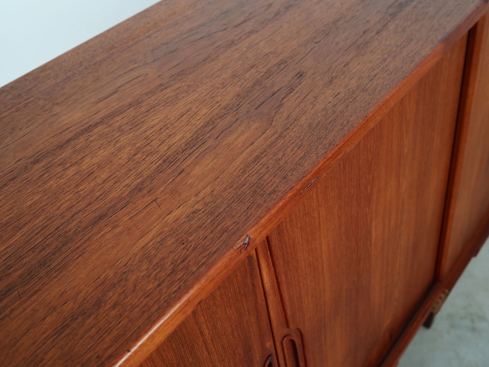 Highboard, brown teak, Børge Dam, Denmark, 1970s - 63414