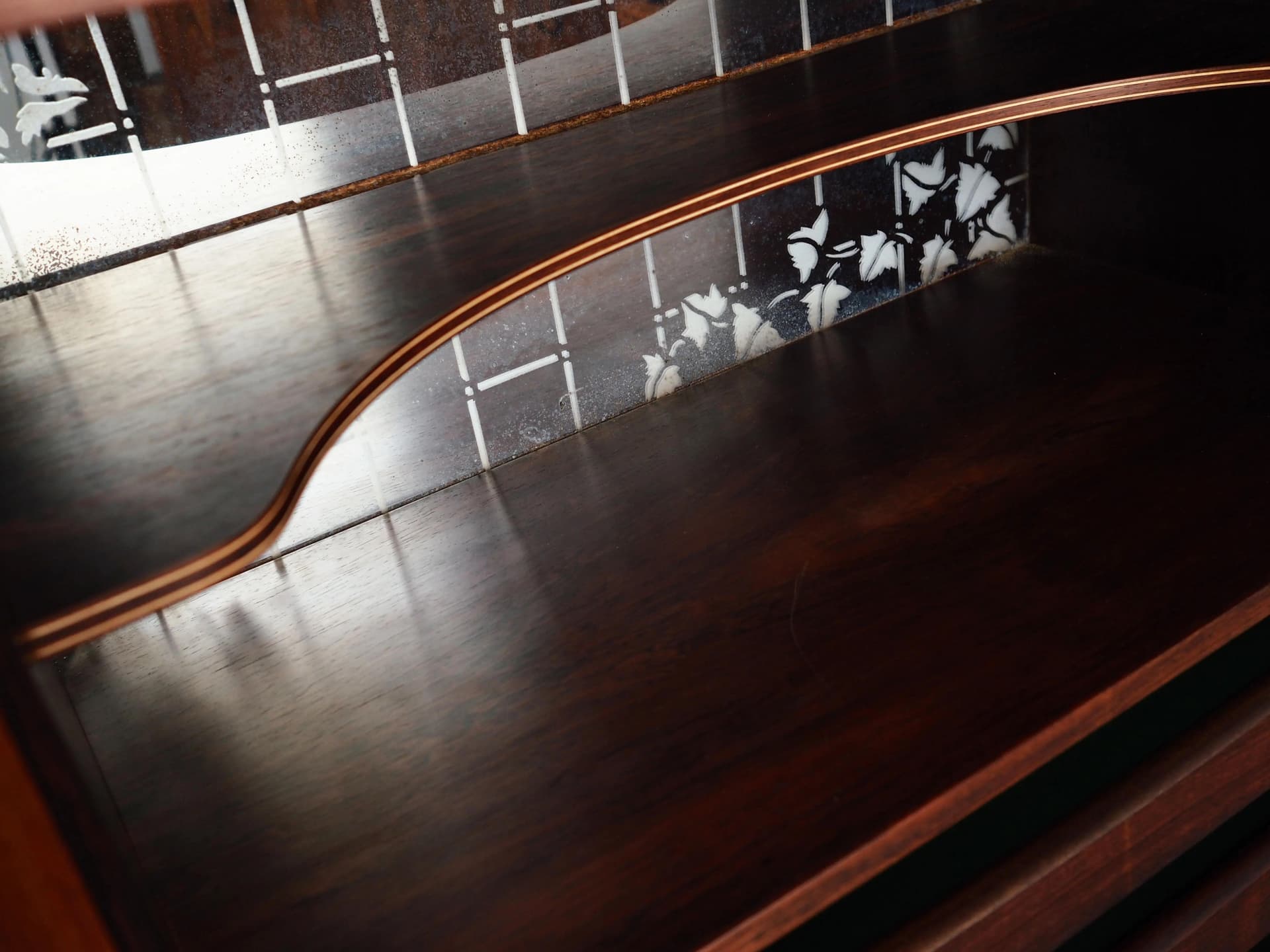 Highboard, brown teak, Børge Dam, Denmark, 1970s - 35456