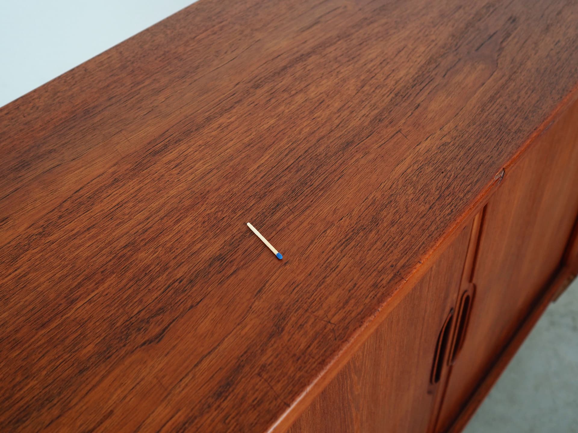 Highboard, brown teak, Børge Dam, Denmark, 1970s - 63412