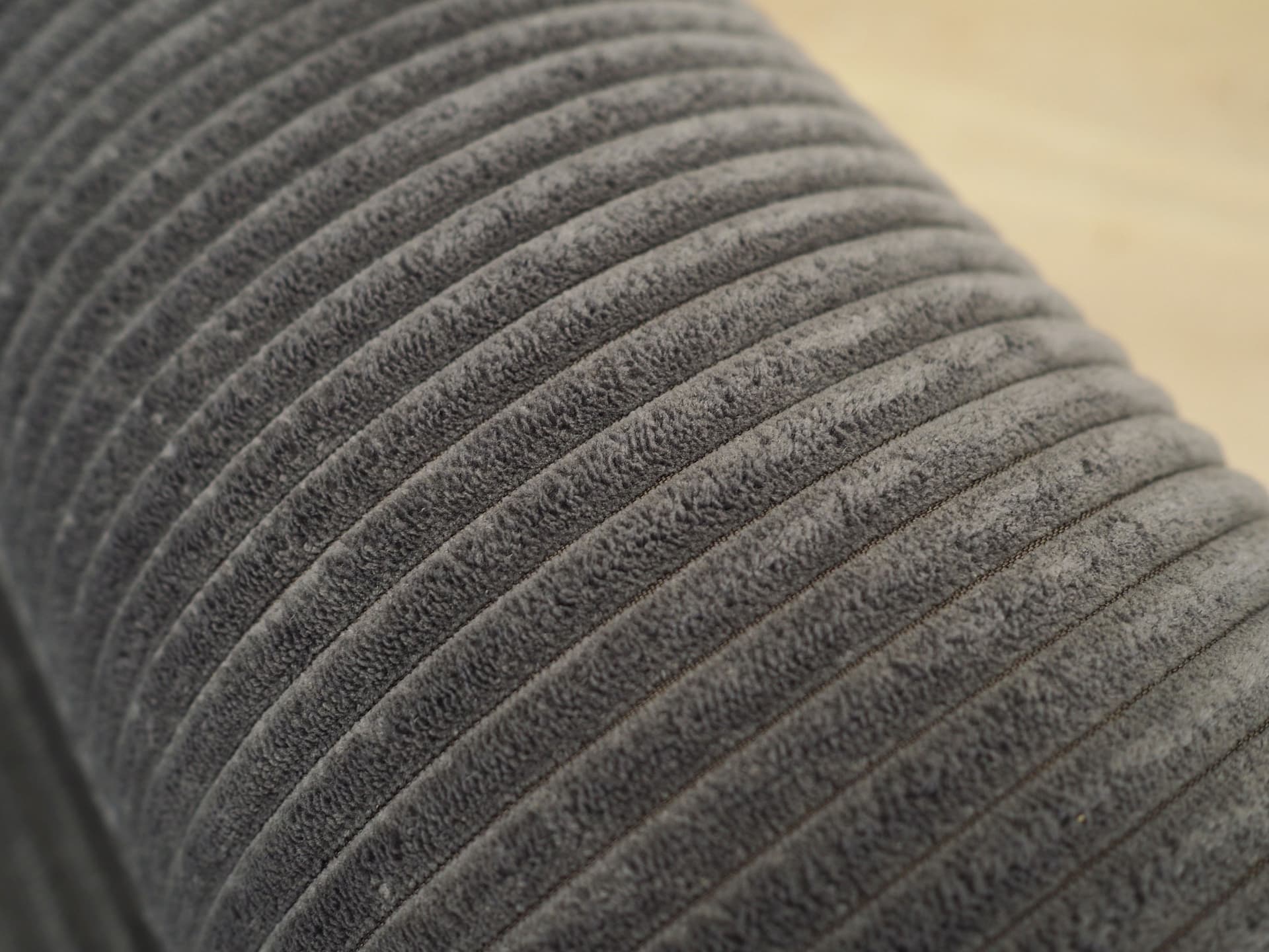 Armchair, grey velvet, wood, Italy, 1970s. - 63408