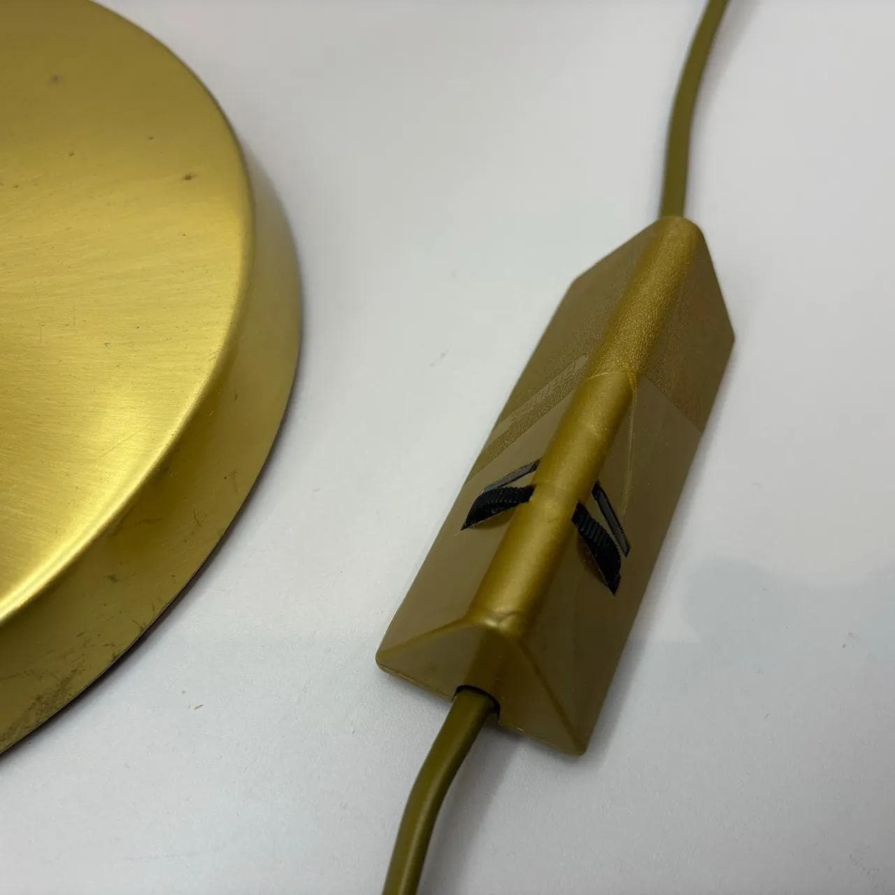 Lampa stołowa, mosiądz złoty, Holtkotter, Niemcy, lata 90. - 35506