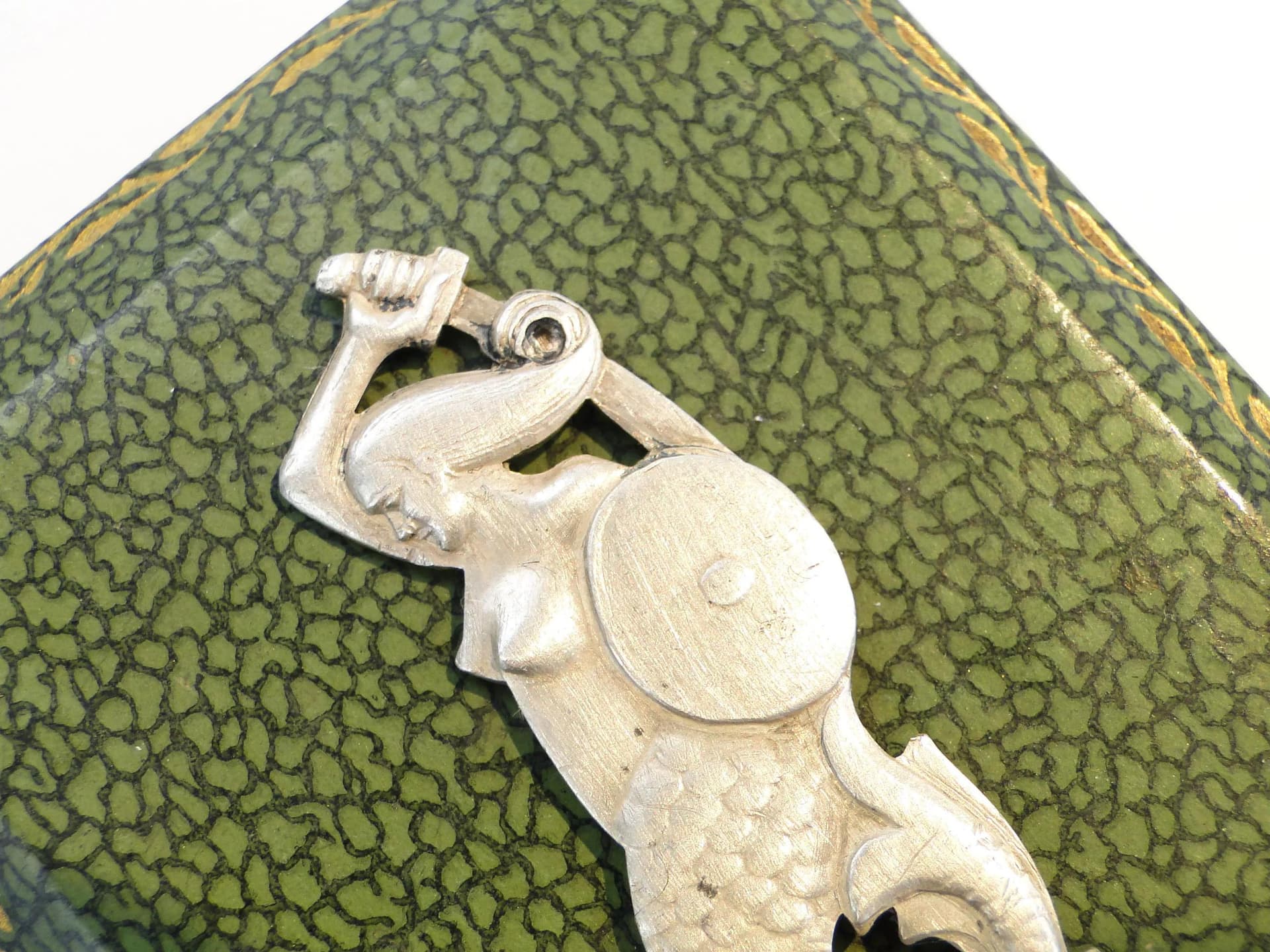 Nożyk do listów Syrenka, srebro, Rytosztuka, Polska, lata 60. - 35559