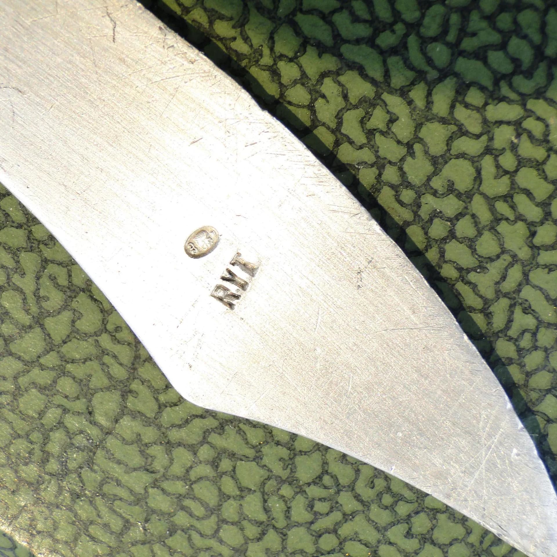 Nożyk do listów Syrenka, srebro, Rytosztuka, Polska, lata 60. - 35561