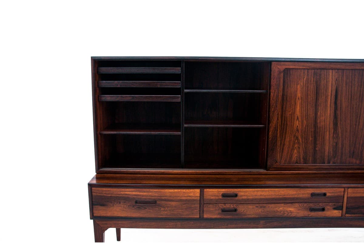Rosewood Highboard, by S. Hansen, Denmark, 1960s - 46084