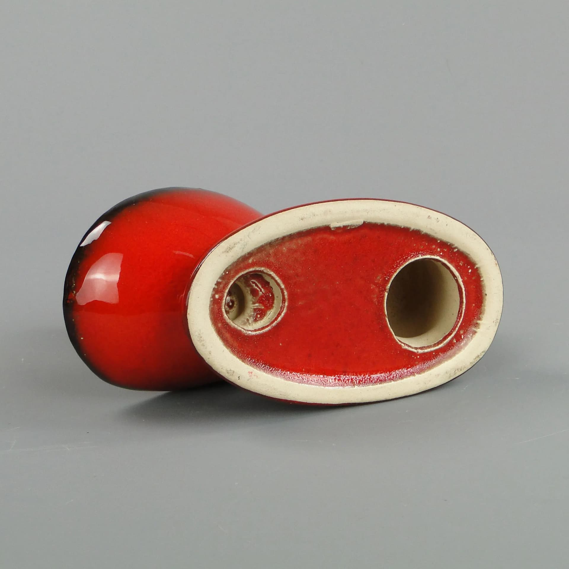 Centerpiece, red ceramics, Germany, 1960s - 35548