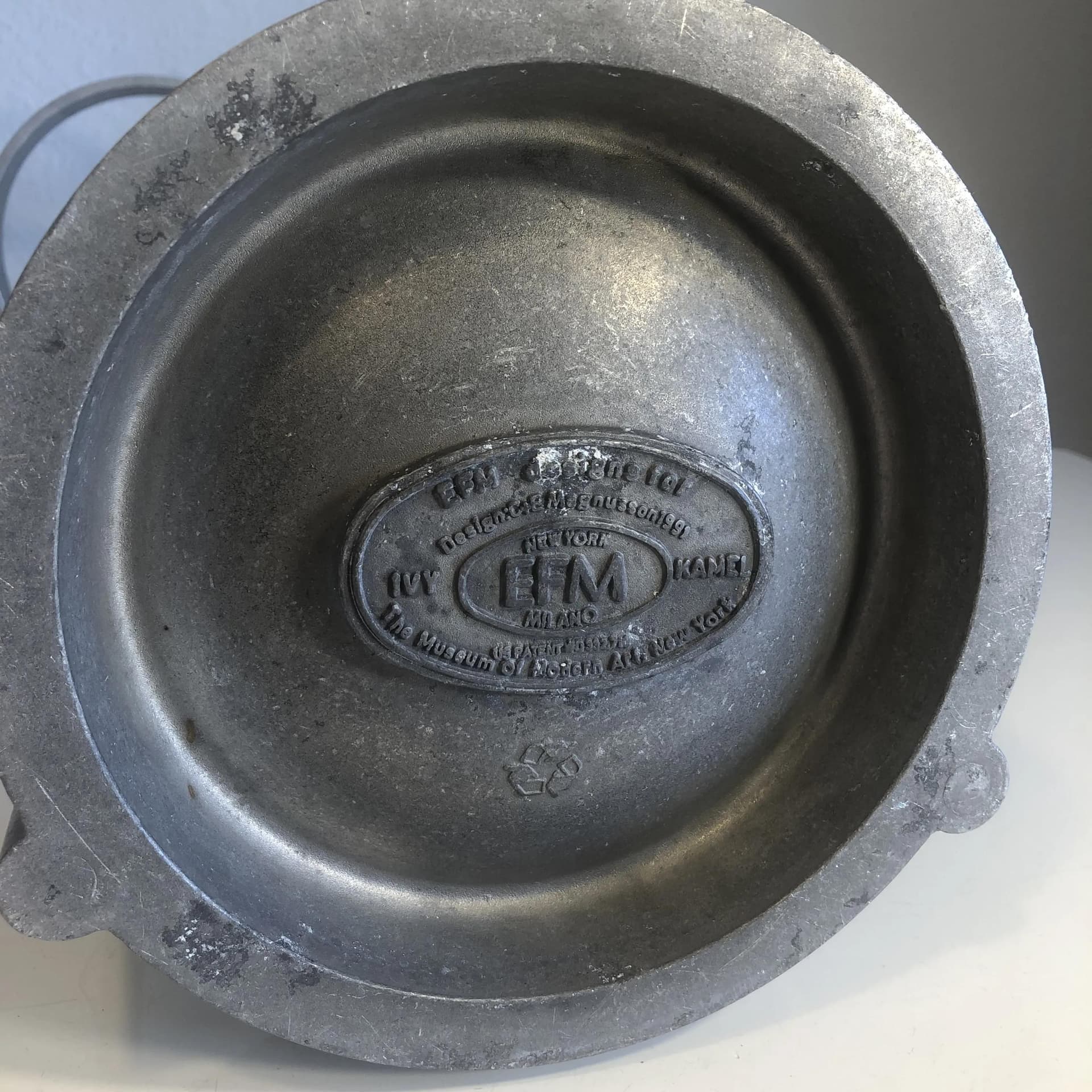 Parasolnik, aluminium srebrny, proj. C&E Magnusson, USA, lata 90. - 35677