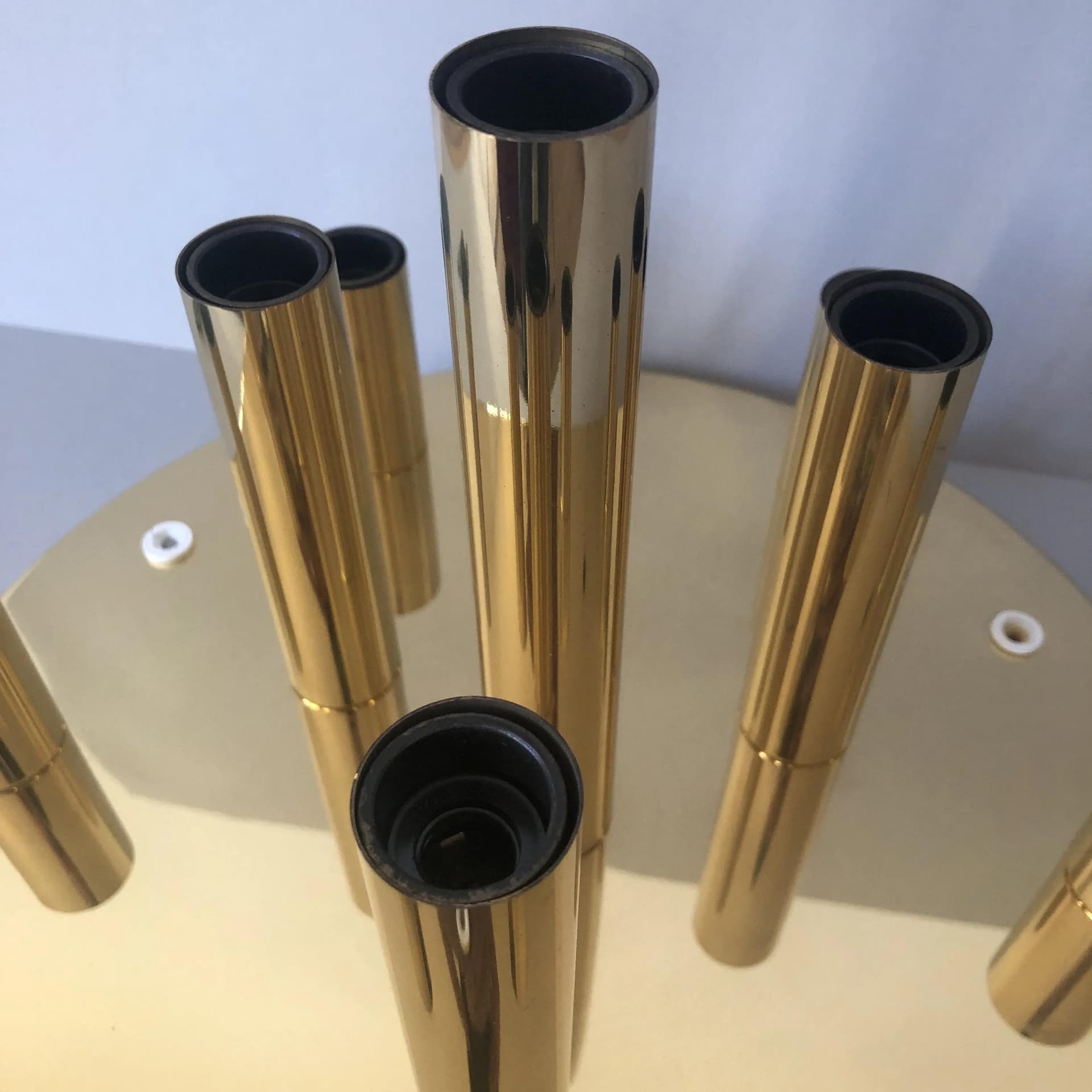 Brass Ceiling or Wall Lamp, Sölken Leuchten, Germany, 1980s - 35670