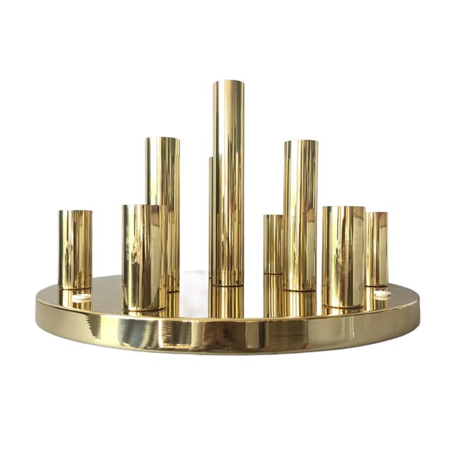 Brass Ceiling or Wall Lamp, Sölken Leuchten, Germany, 1980s - DIMENSION