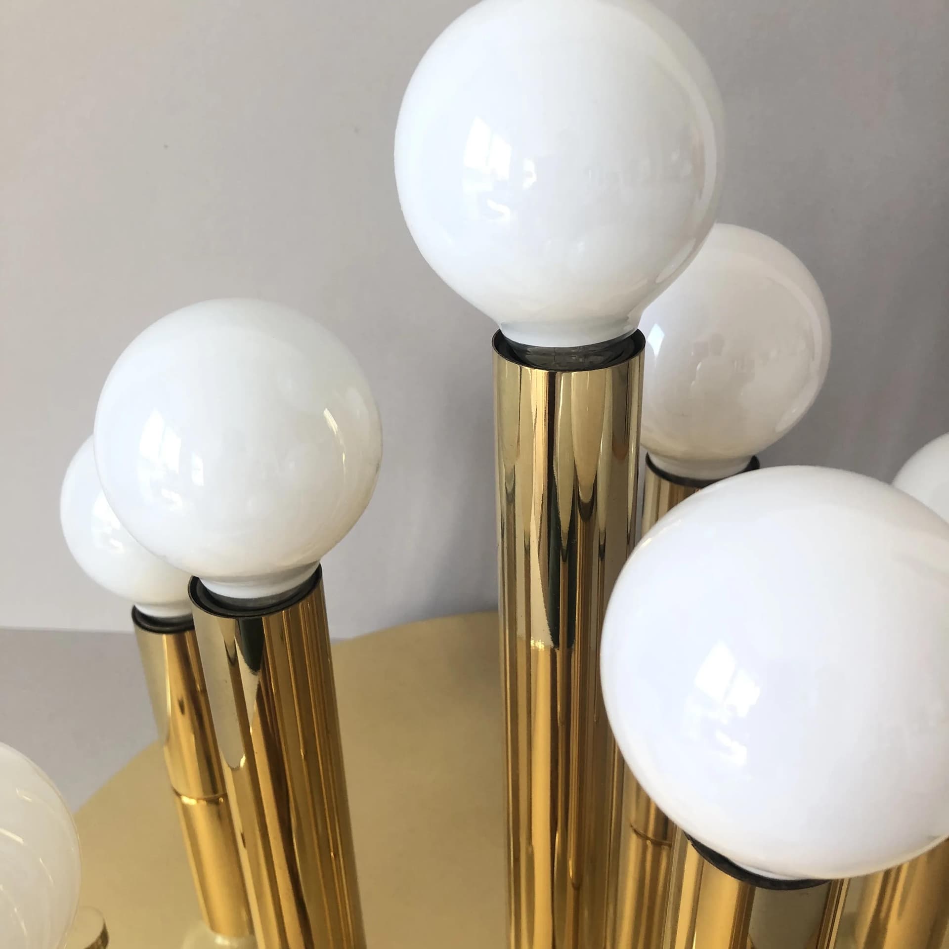 Brass Ceiling or Wall Lamp, Sölken Leuchten, Germany, 1980s - 35669