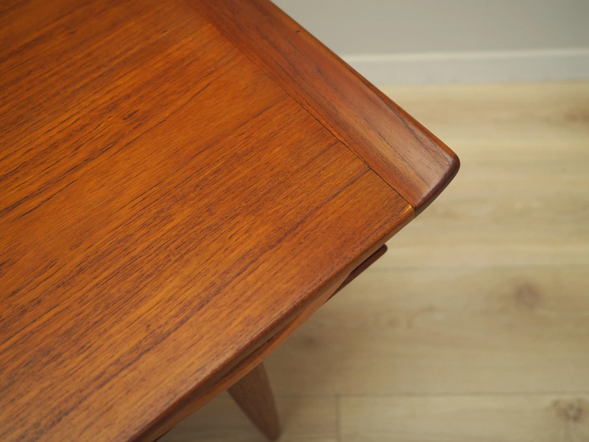 Coffee table, orange teak, Denmark, 1970s - 35599