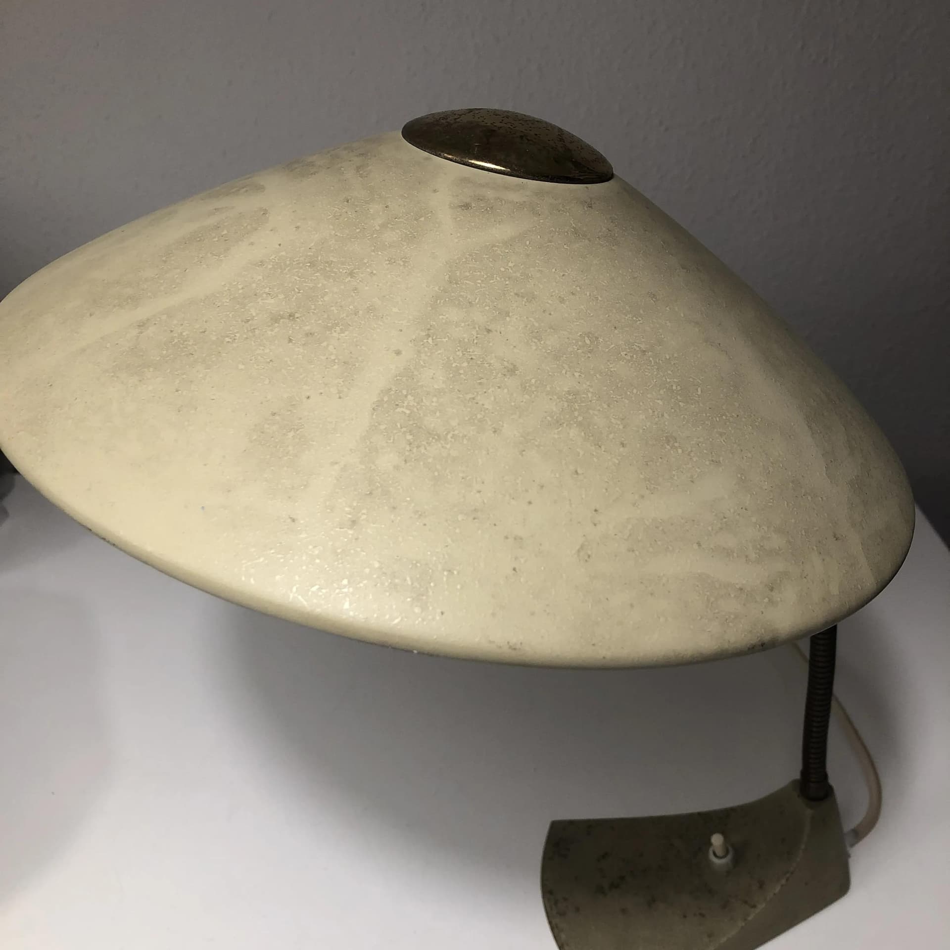 Lampka biurkowa, beżowy, stal aluminium, JP Leuchten, Niemcy, lata 60. - 35661