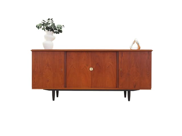 Sideboard, orange teak, Denmark, 1970s - DIMENSION