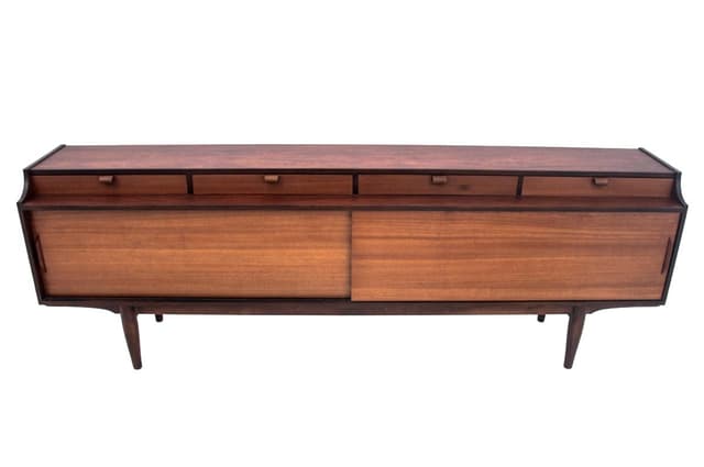 Tekowy sideboard w stylu mid-century modern, Dania, lata 60. - WYMIARY