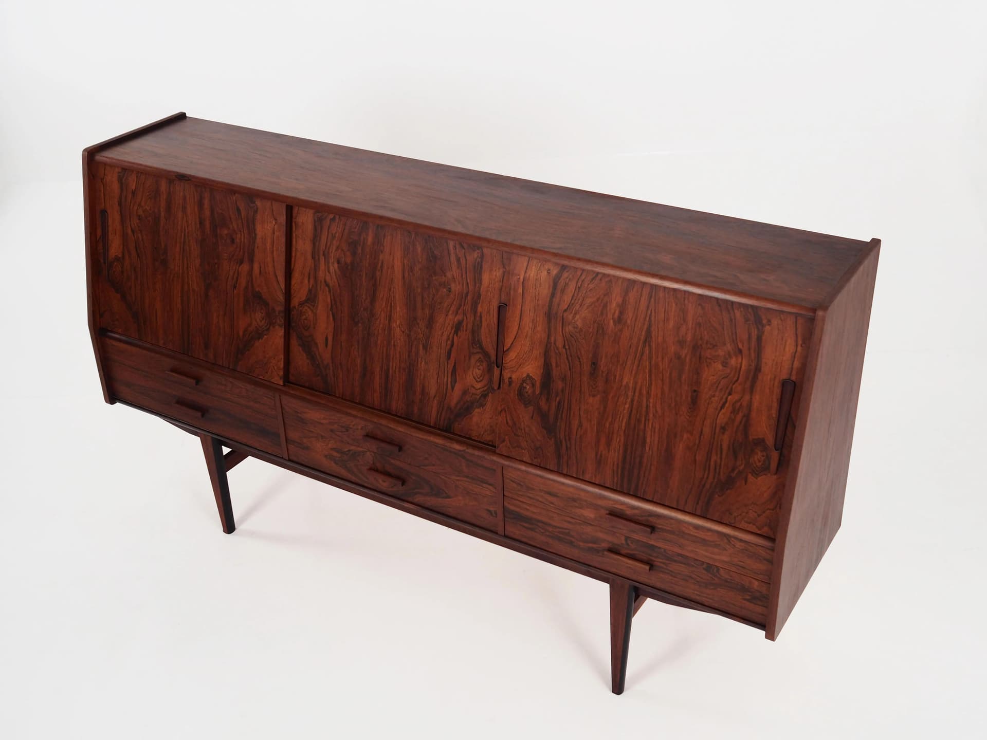 Highboard, brown rosewood, Denmark, 1970s - 35786