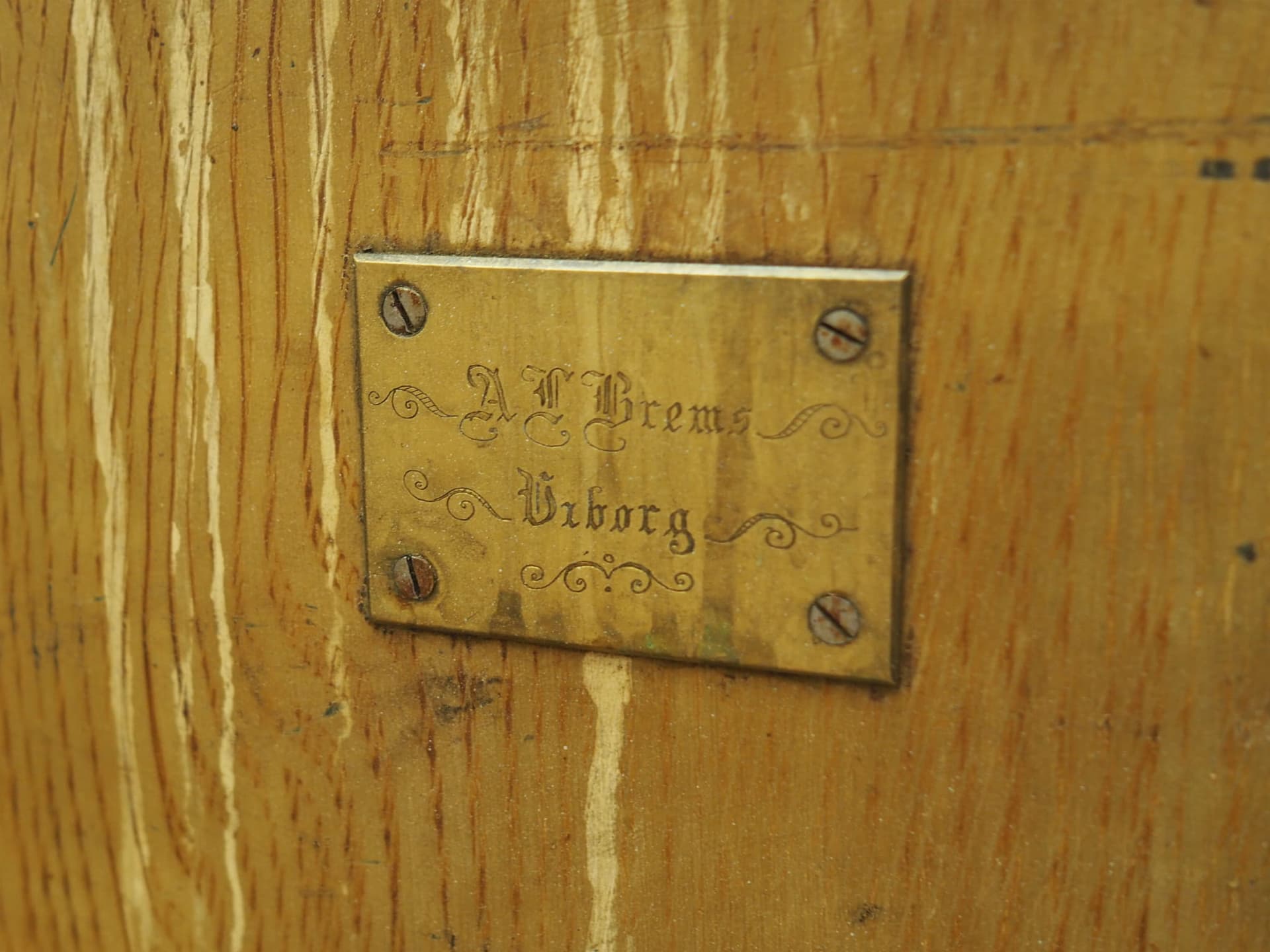 Scandinavian Safe, ivory steel, dark pine, Denmark, 1950s - 58112