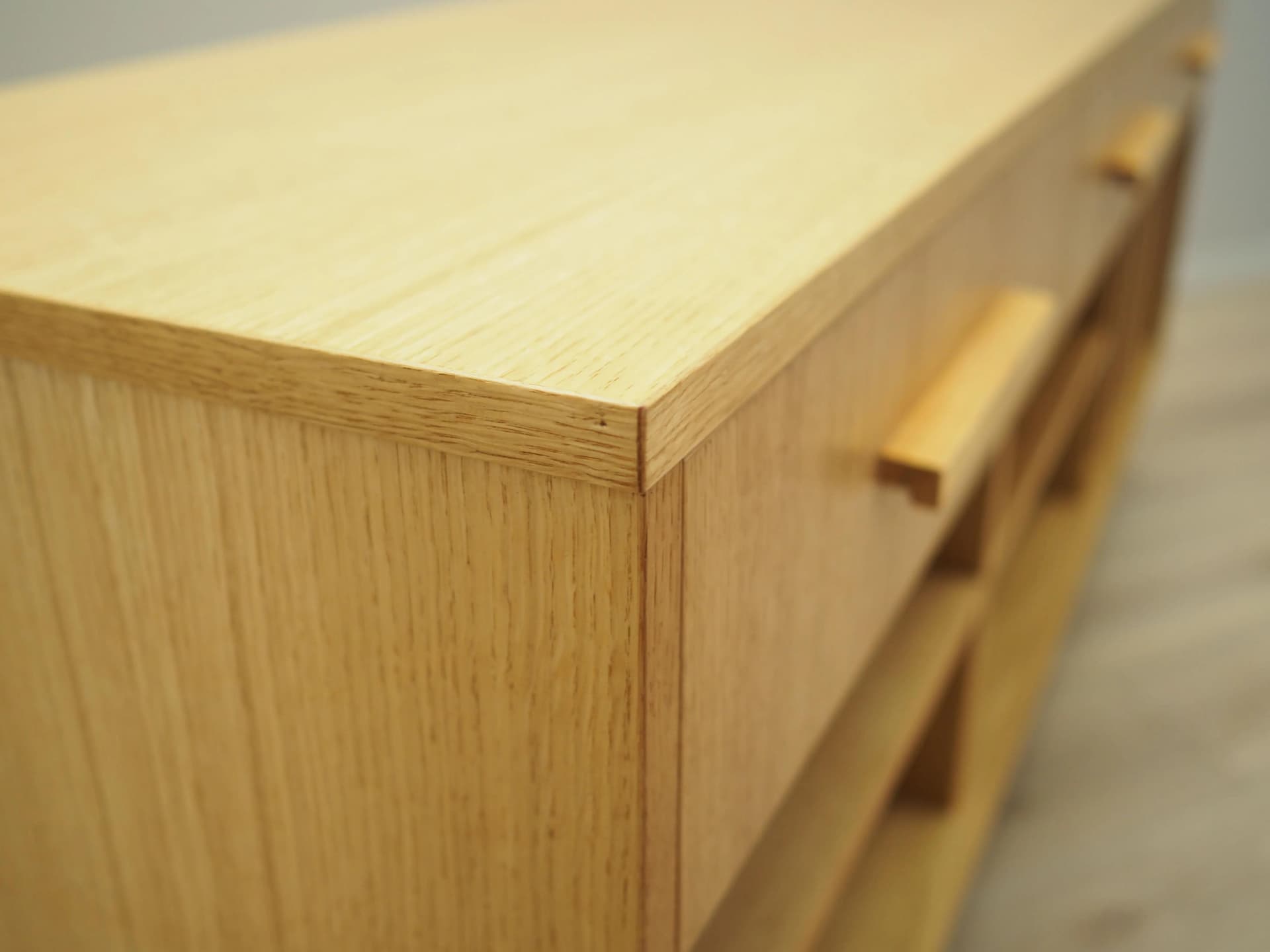 Sideboard, Scandinavian, yellow oak, Poland, 1960s - 35757