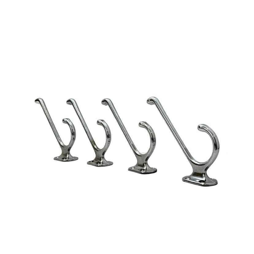 Chromowany komplet wieszaków ściennych, Niemcy, lata 70.