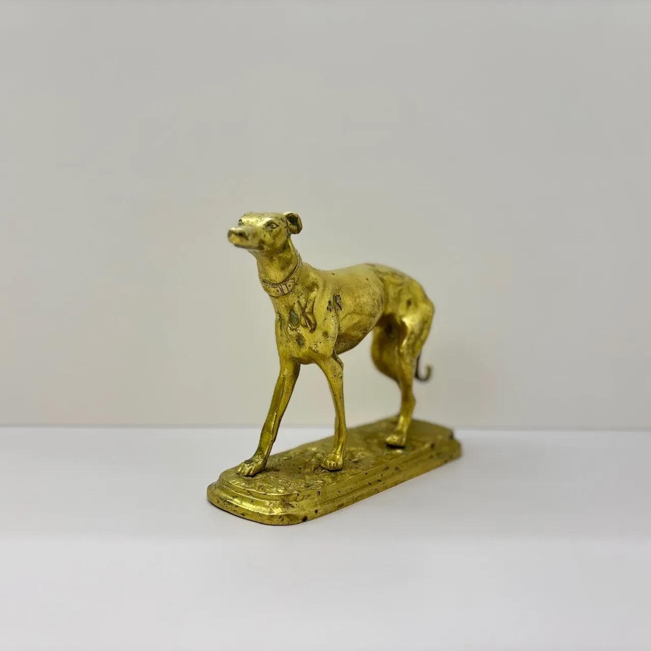 Figura Chart, mosiądz złoty, Niemcy, lata 60. - 36098