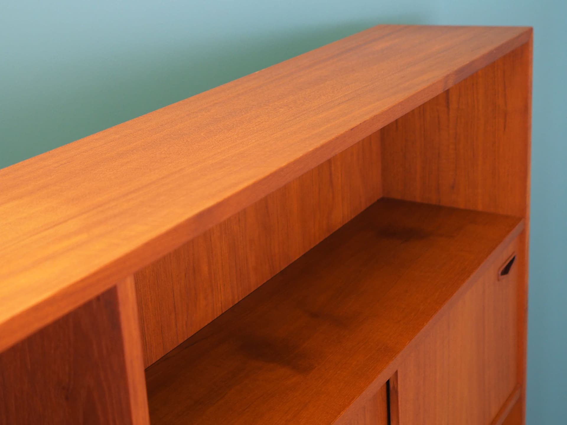 Bookcase, brown teak, Clausen & Søn, Denmark, 1970s - 58047