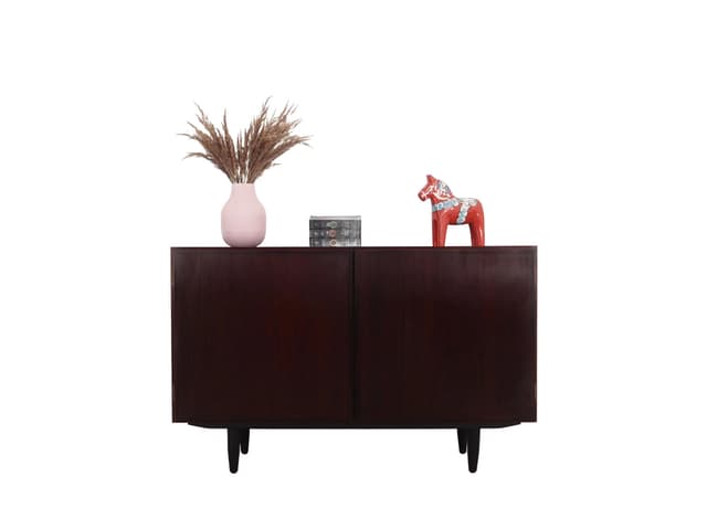 Szafka, mahoń ciemny, Omann Jun, Dania, lata 70. - WYMIARY