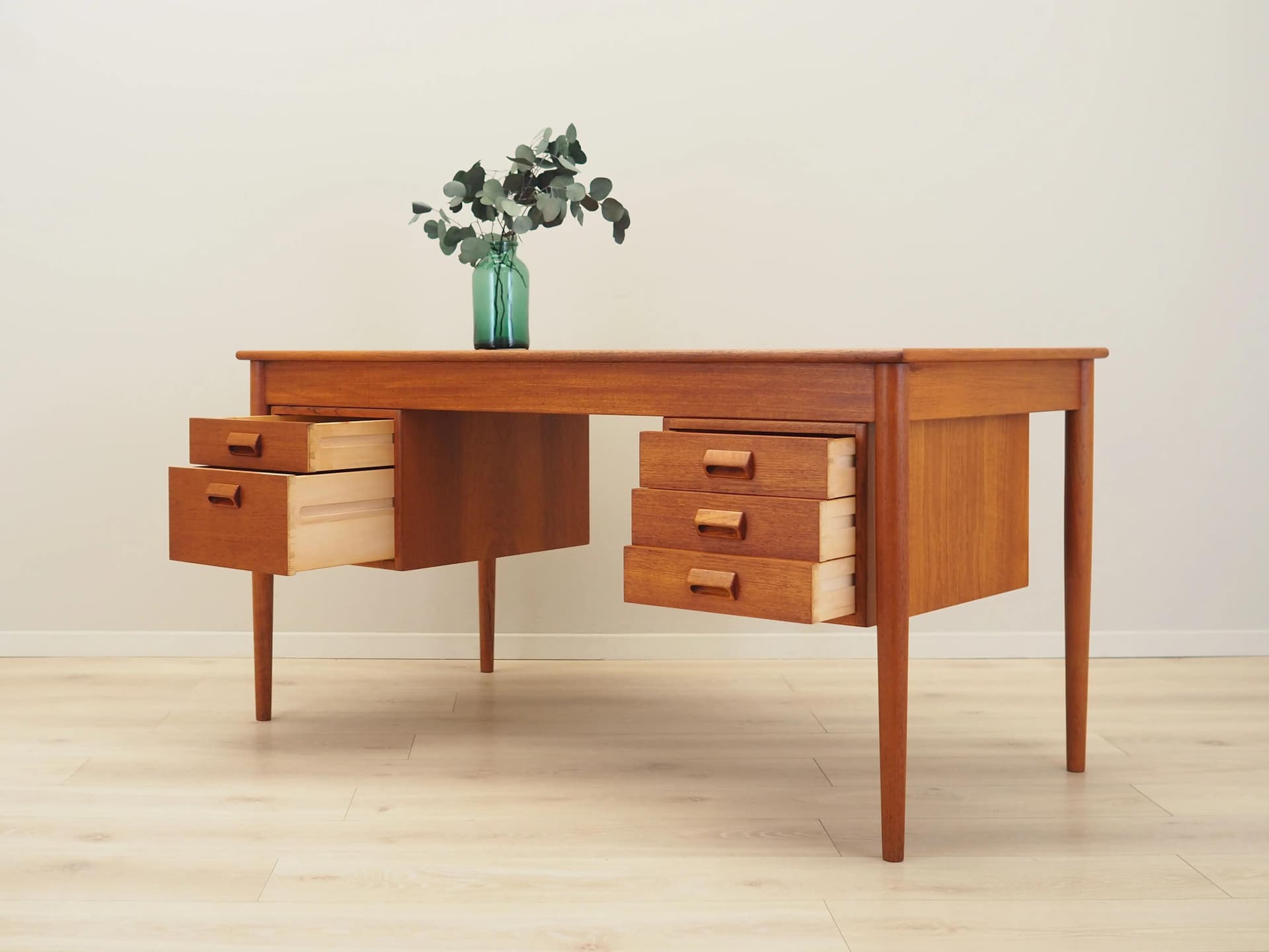 Desk, teak, by B. Mogensen, for Søborg Møbelfabrik, Denmark, 1960s - 36006