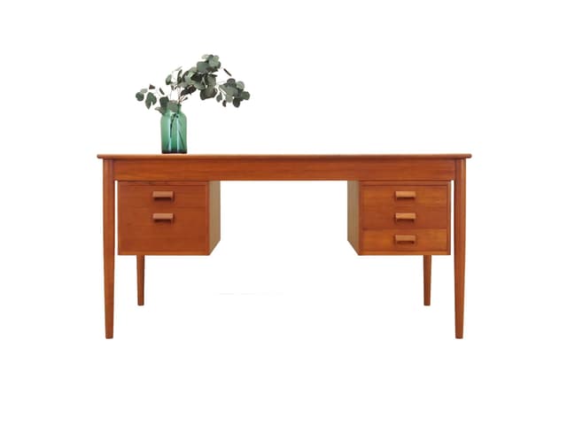 Desk, teak, by B. Mogensen, for Søborg Møbelfabrik, Denmark, 1960s - DIMENSION