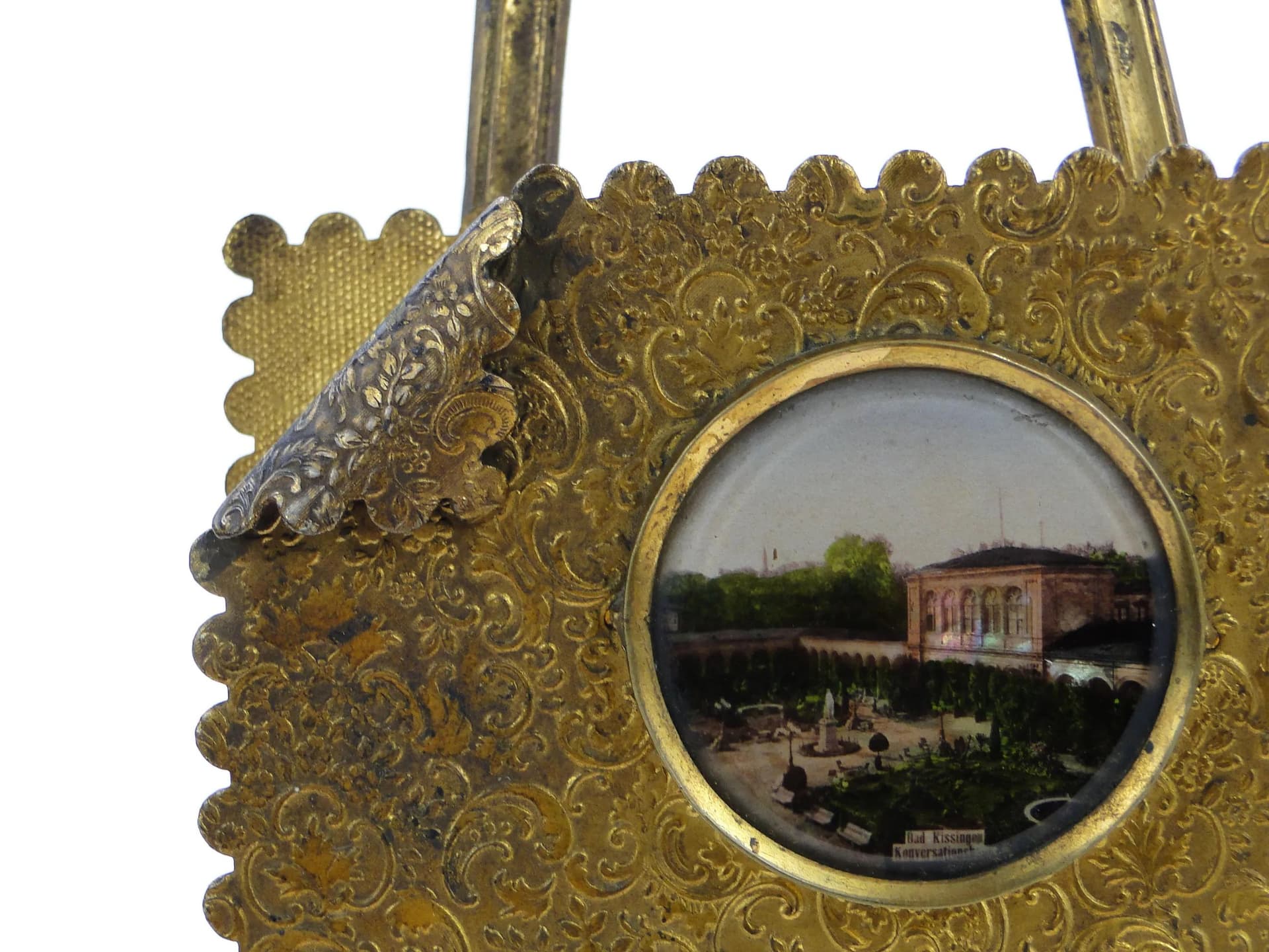 Listownik rococo, mosiądz złocony, Niemcy, XIX w. - 35921