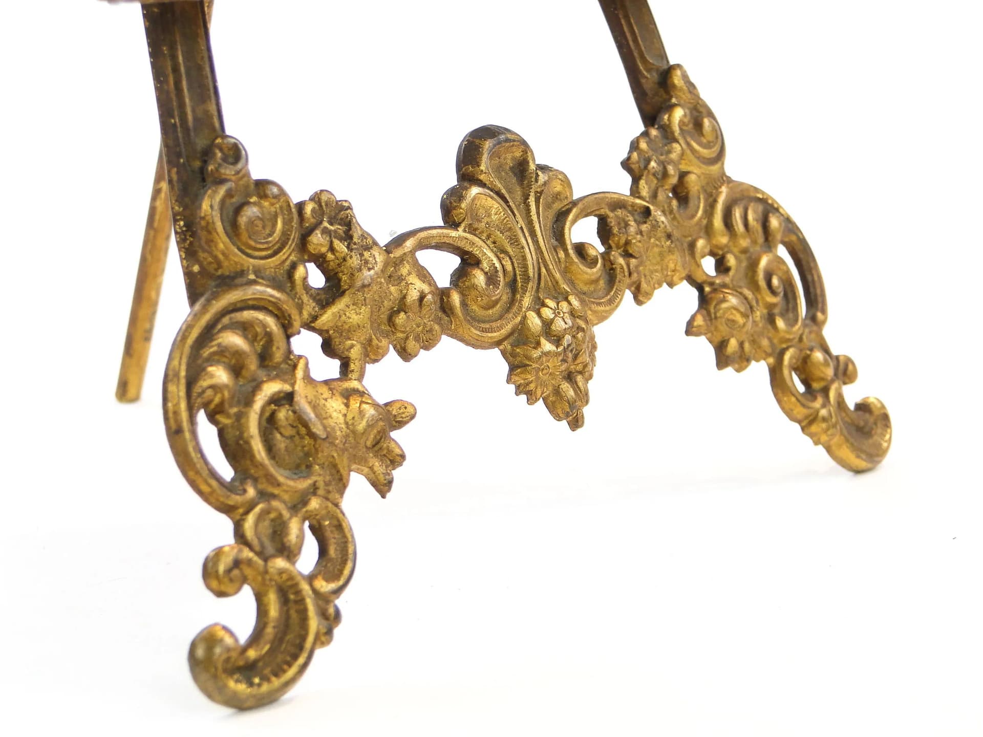 Listownik rococo, mosiądz złocony, Niemcy, XIX w. - 35918