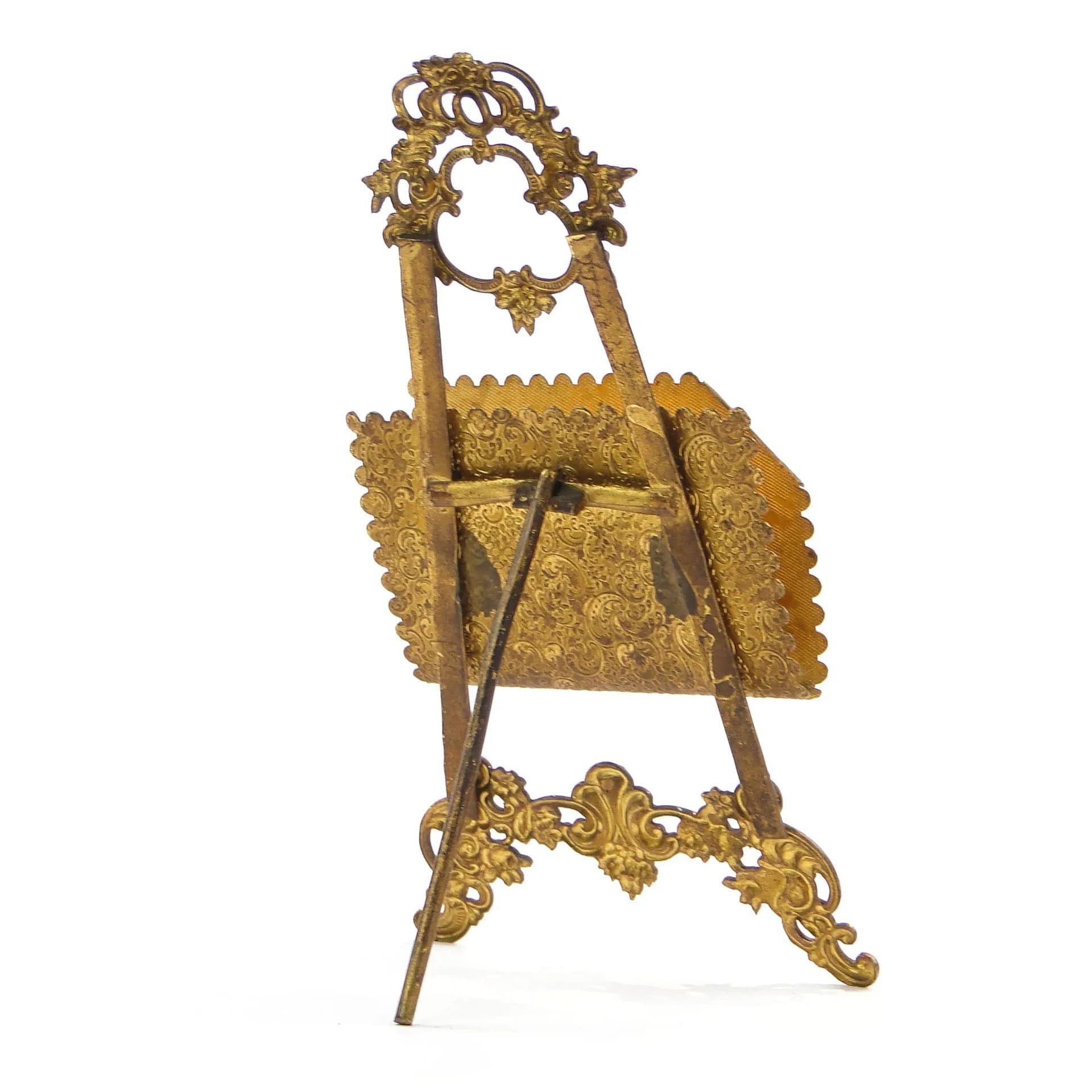 Listownik rococo, mosiądz złocony, Niemcy, XIX w. - 35922