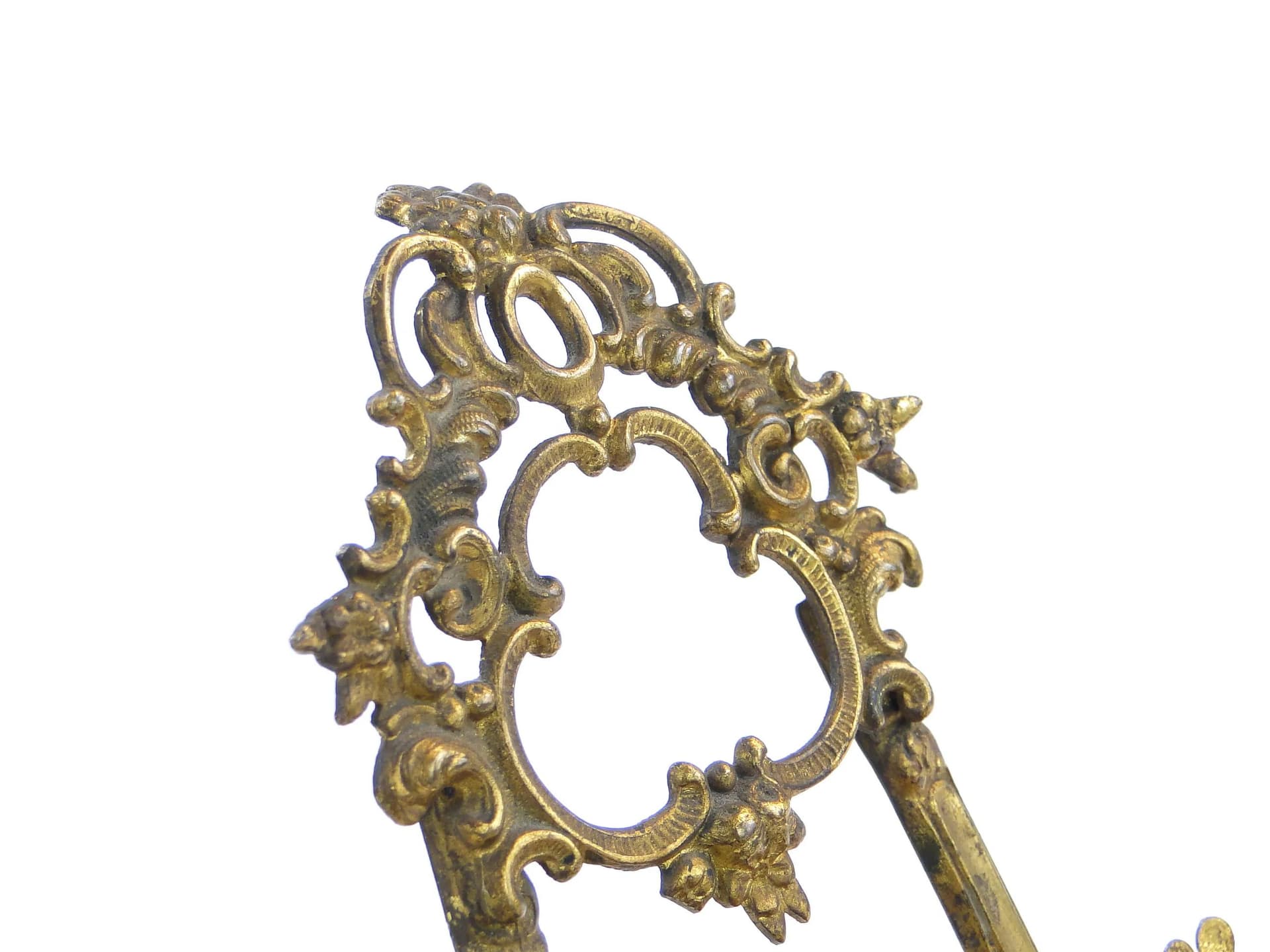 Listownik rococo, mosiądz złocony, Niemcy, XIX w. - 35919