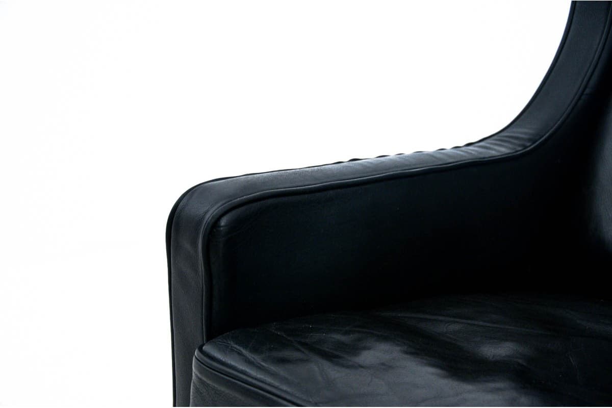 Black Easy Chair, by B. Mogensen, Denmark, 1960s - 46134