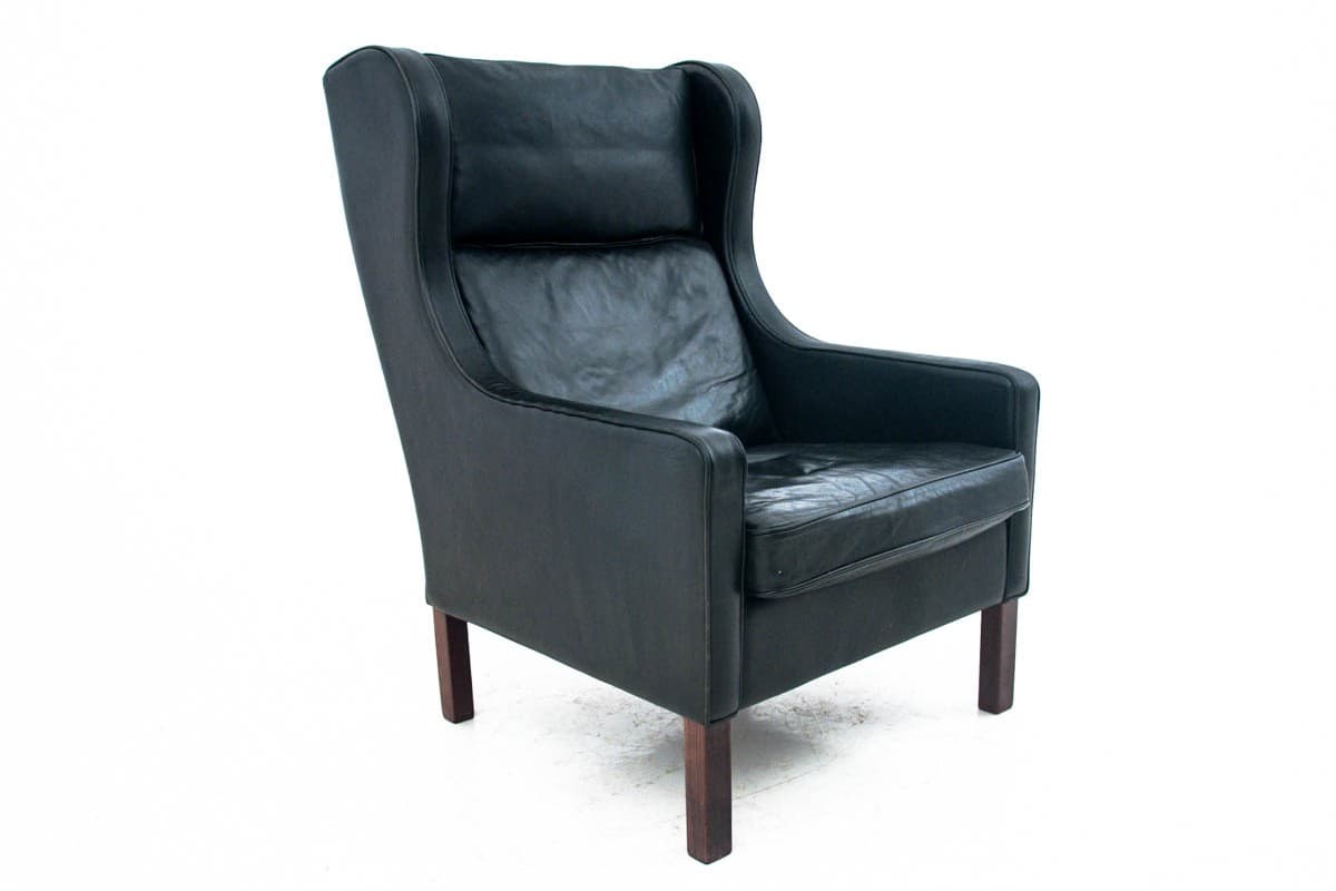 Black Easy Chair, by B. Mogensen, Denmark, 1960s - 46129