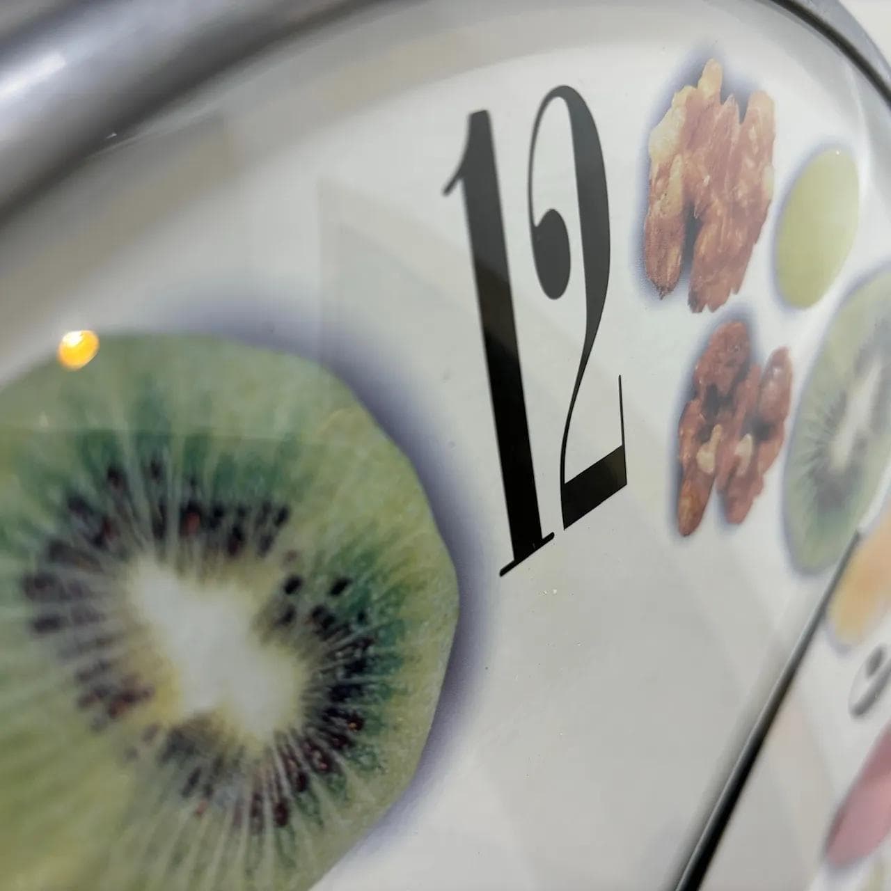 Zegar ścienny, multikolor, szkło, metal, Niemcy, XXI w. - 36082