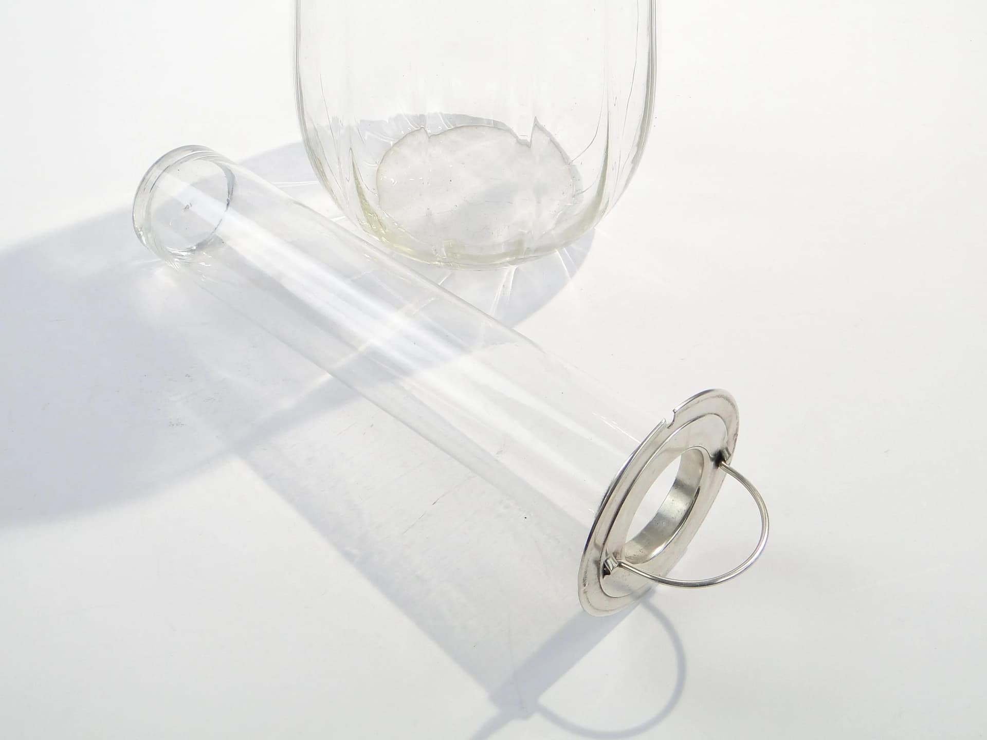 Dzban kryształowy, transparentny, Belgia, lata 20. - 36139