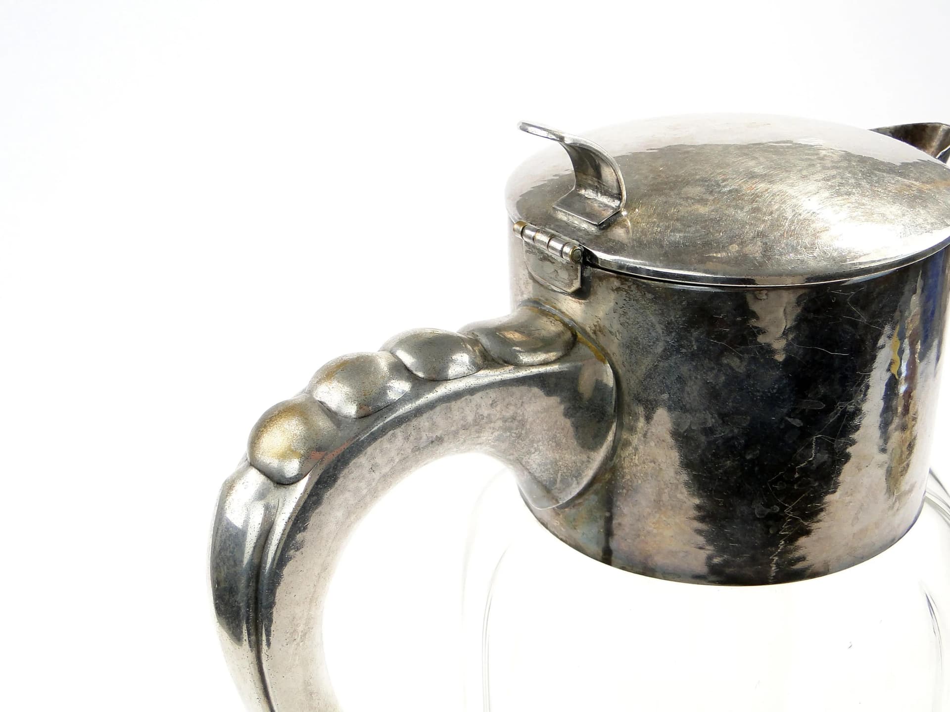 Dzban kryształowy, transparentny, Belgia, lata 20. - 36141