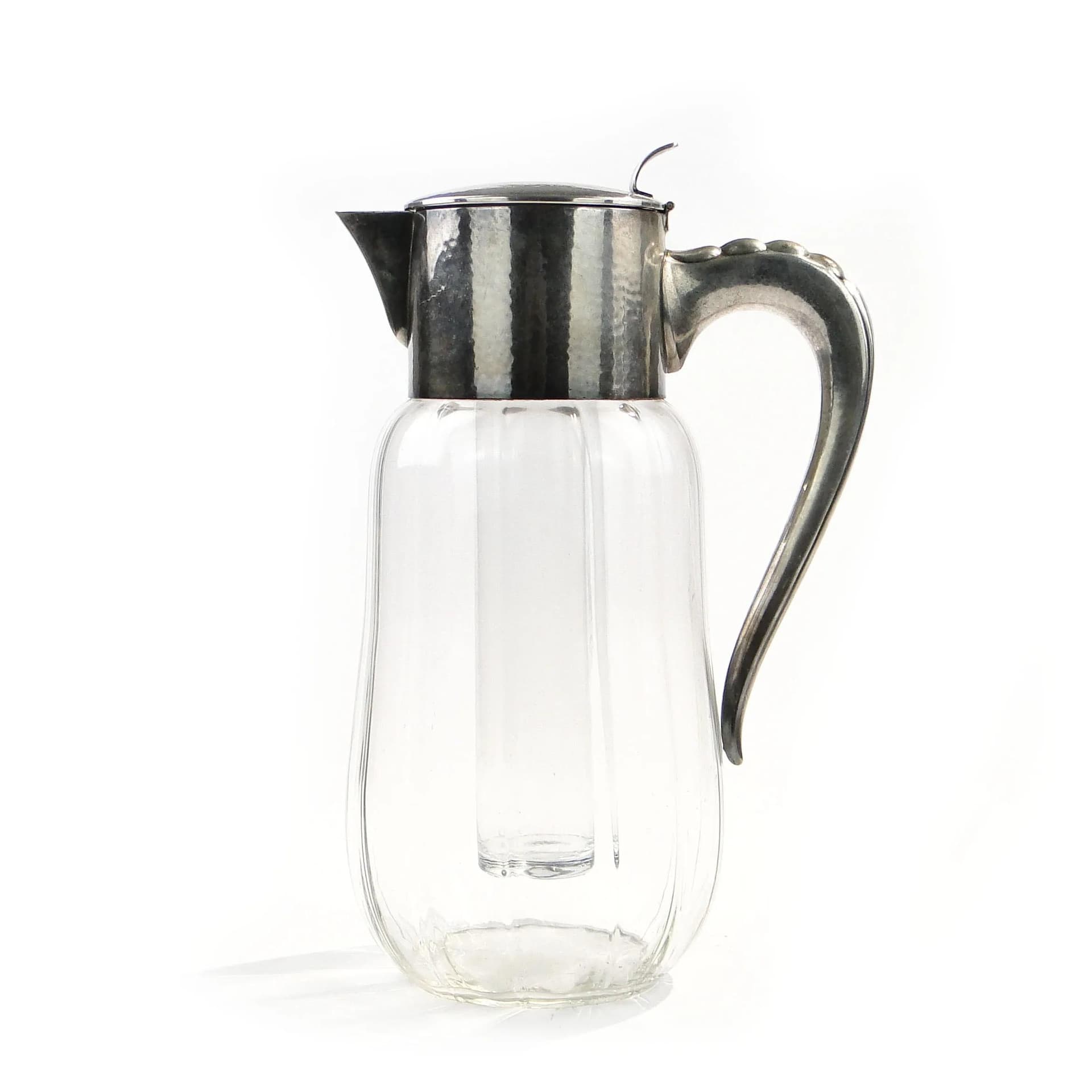 Dzban kryształowy, transparentny, Belgia, lata 20. - 36133