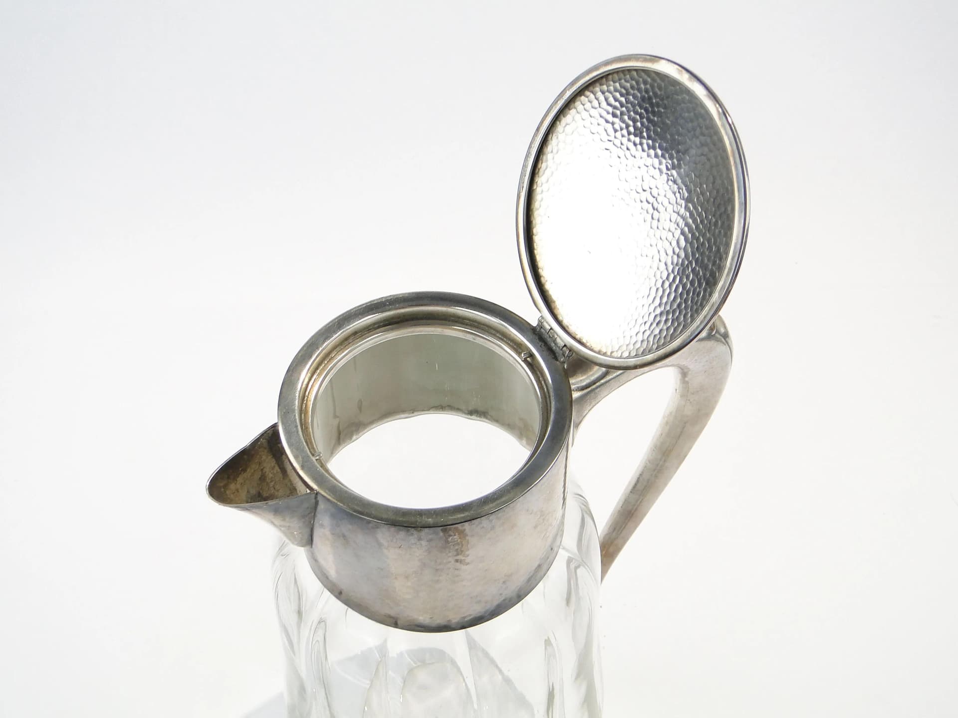 Dzban kryształowy, transparentny, Belgia, lata 20. - 36140