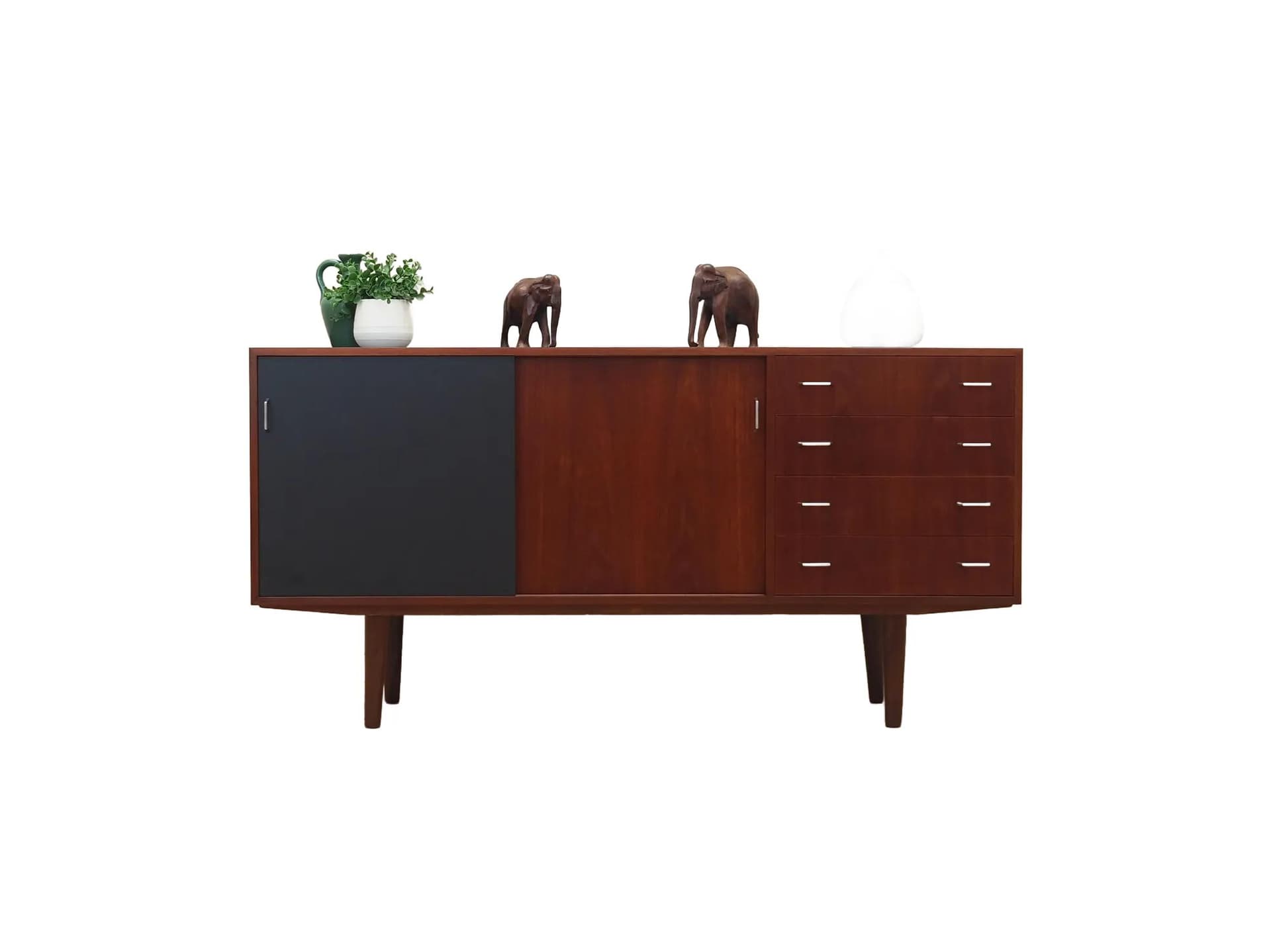 Komoda, teak brązowy, Dania, lata 60.