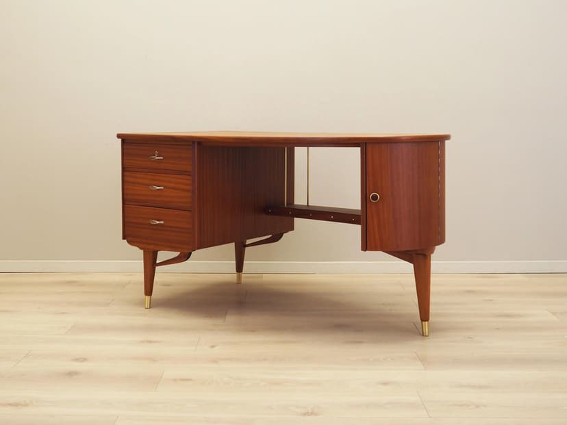 Desk, copper mahogany, mahogany, Norway, 1960s