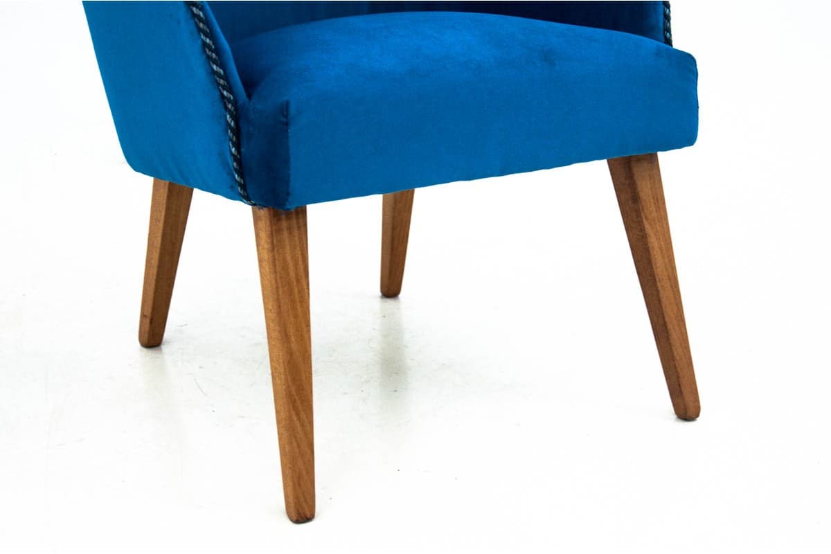 Niebieskie fotele klubowe, Polska, lata 60. - 46148