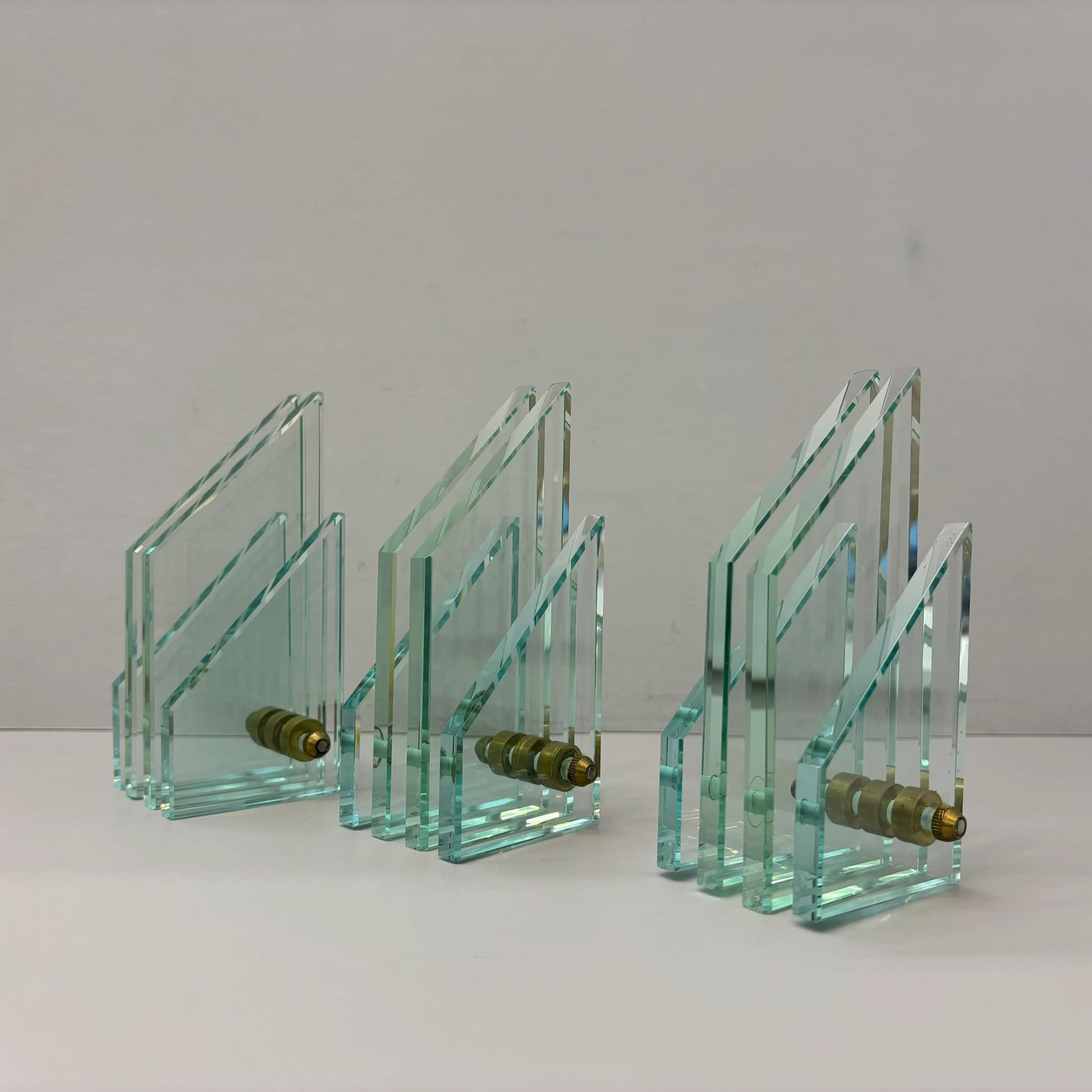 Para kinkietów Art Deco, mosiądz złoty, Baulmann Leuchten, Niemcy, lata 90. - 36048